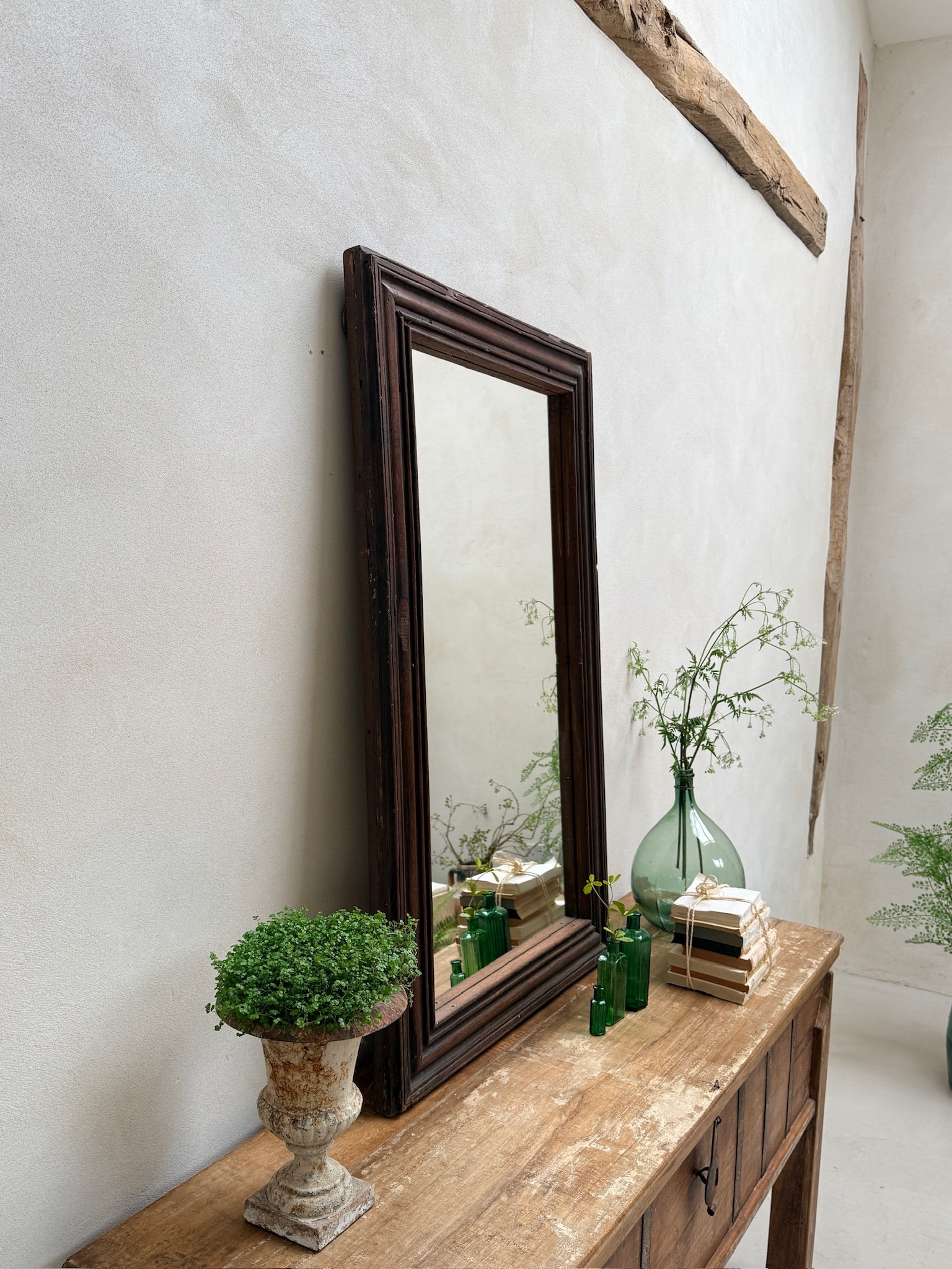 Antique Wooden Mirror with Original Dark Frame | Anki - Image 7