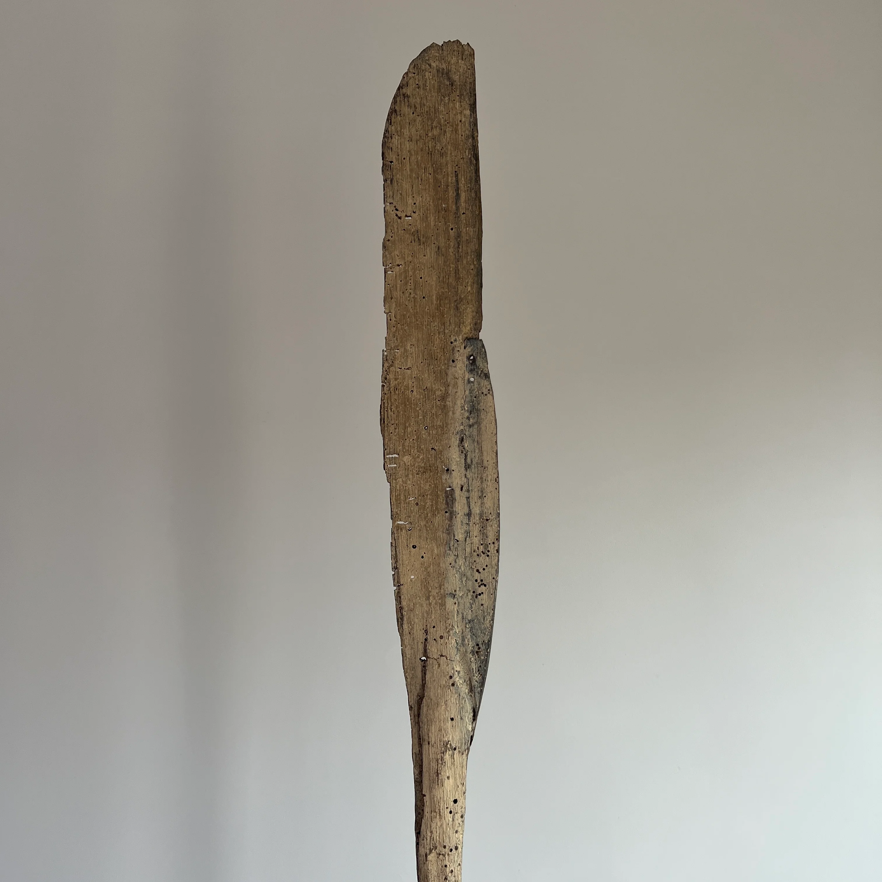 Antique wooden Paddle on Stand - Image 8
