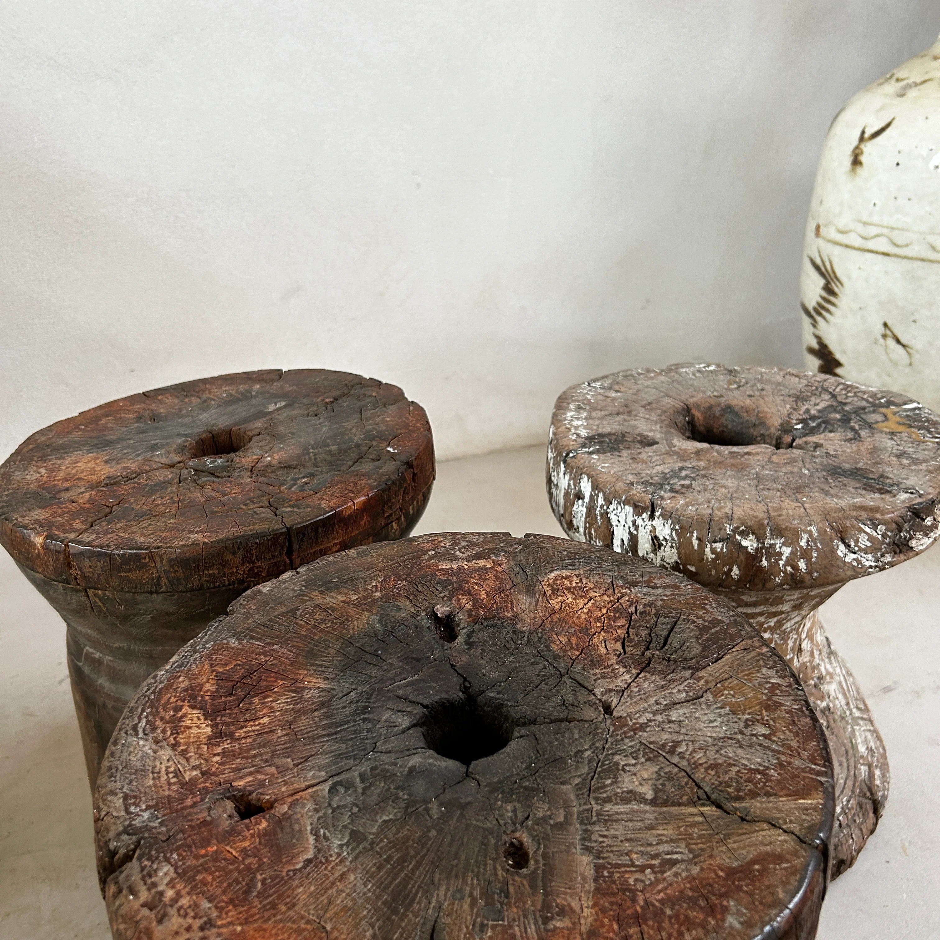 Antique Wooden Side table | Reza - Image 6