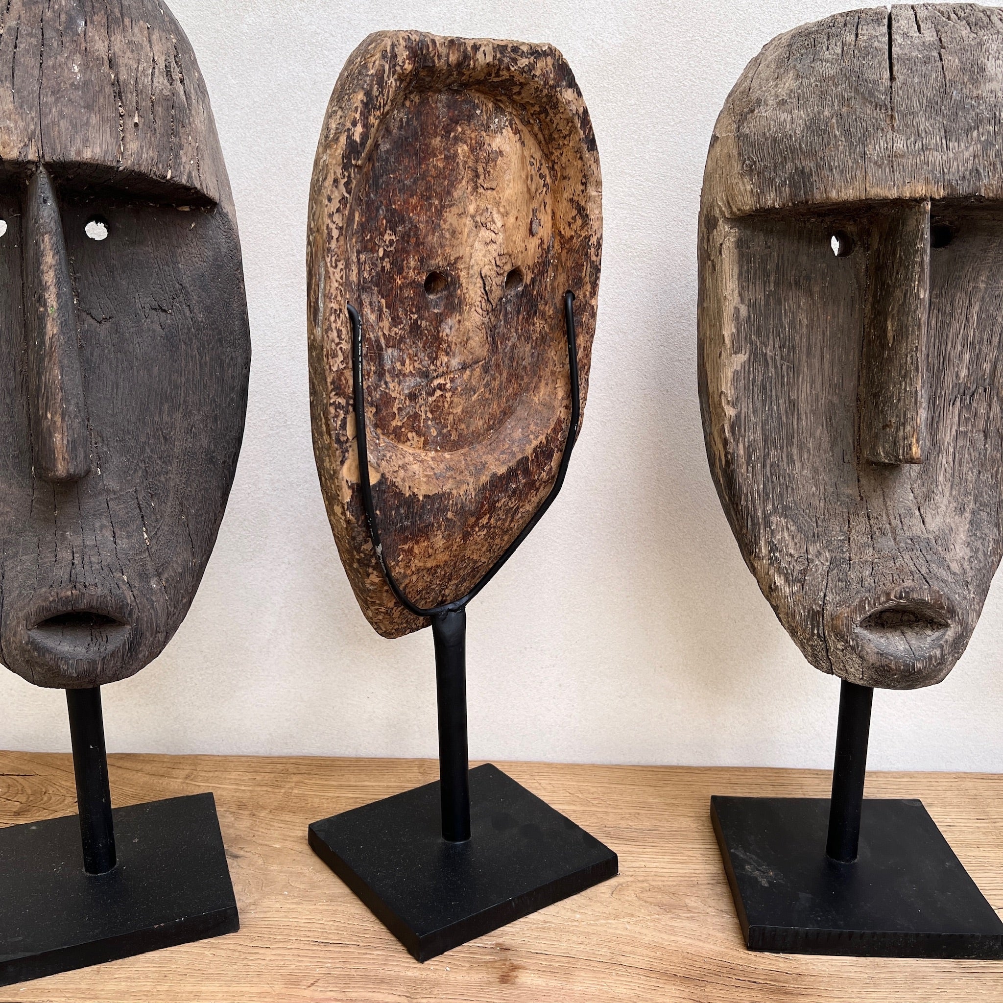 Antique Wooden Tribal Mask - Image 4