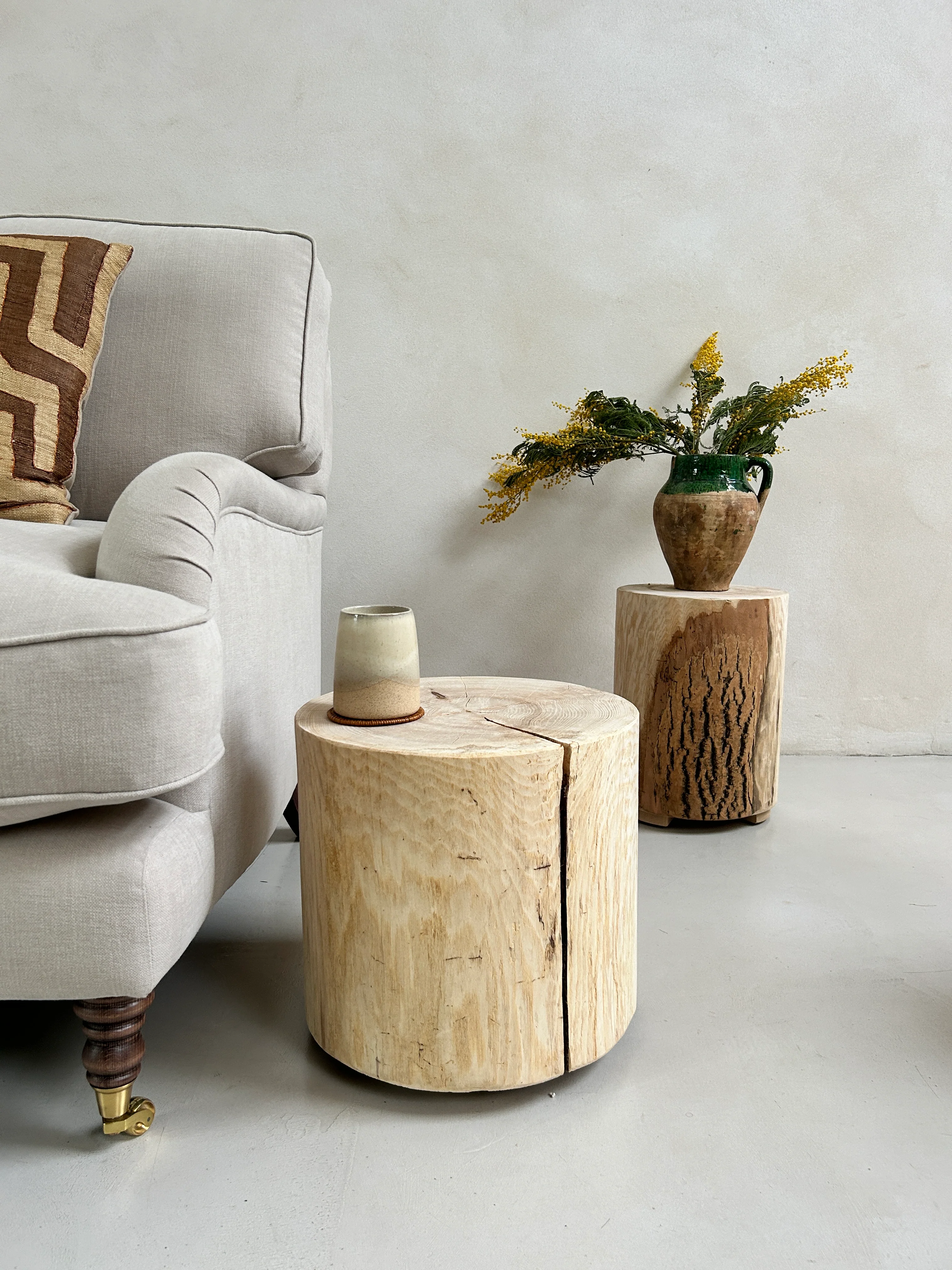 Ash Wood Side Tables - Image 4