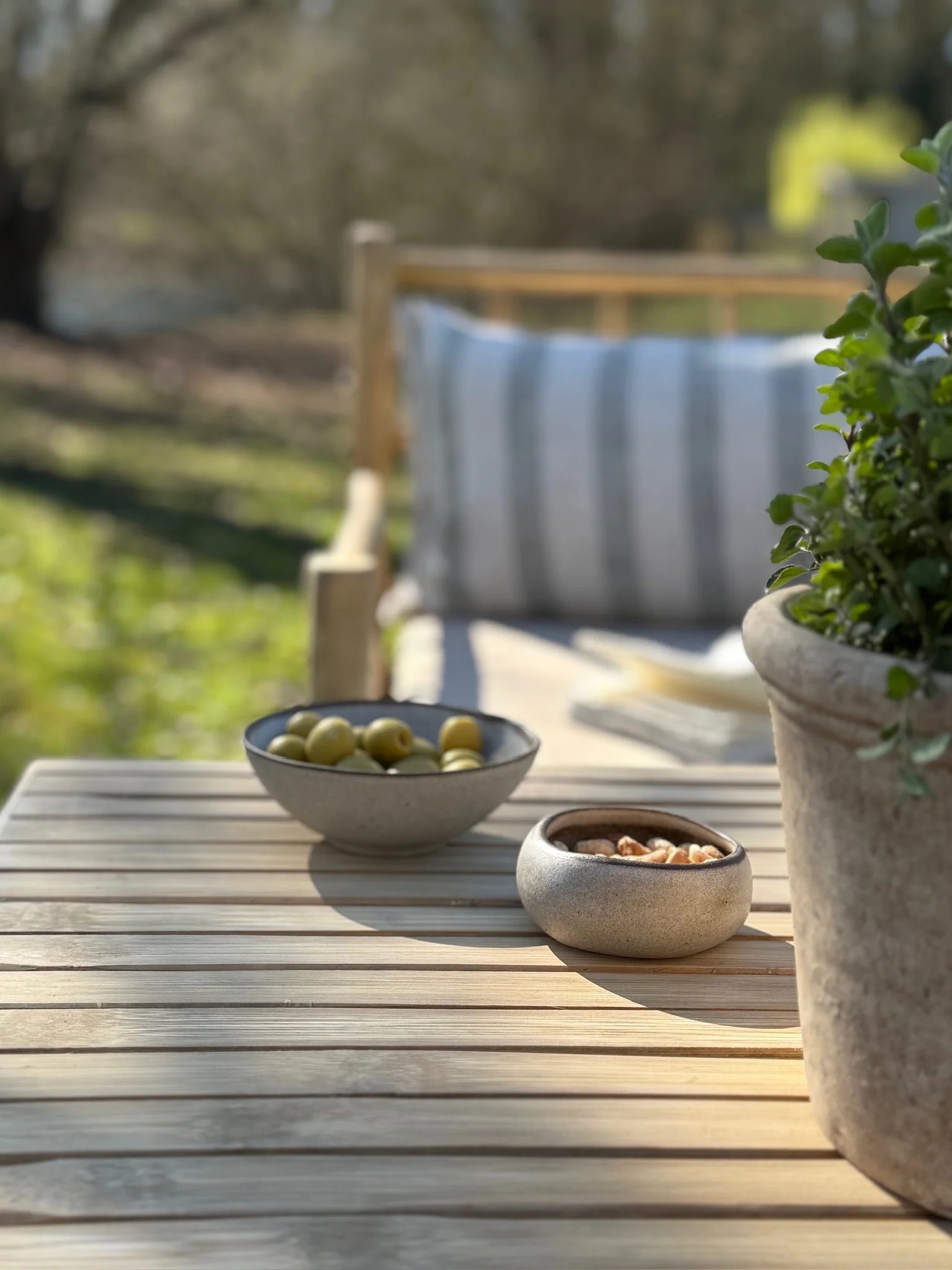 Bamboo Square Garden Coffee Table - Image 7