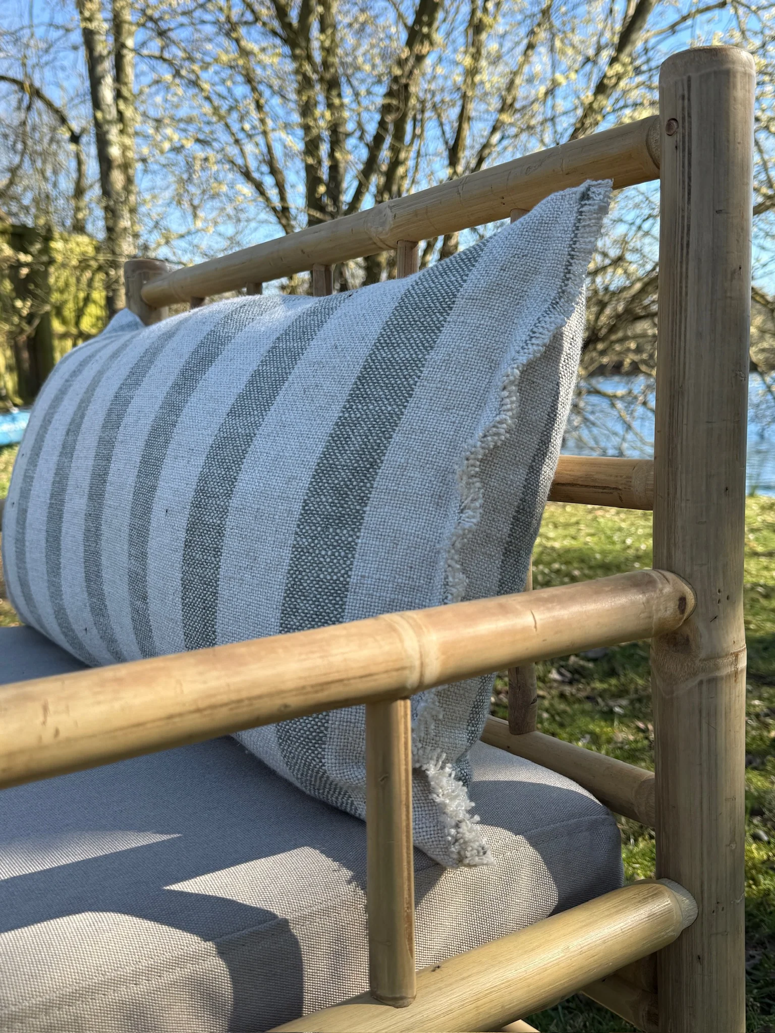 Bamboo Outdoor Garden Seating Set - Image 11