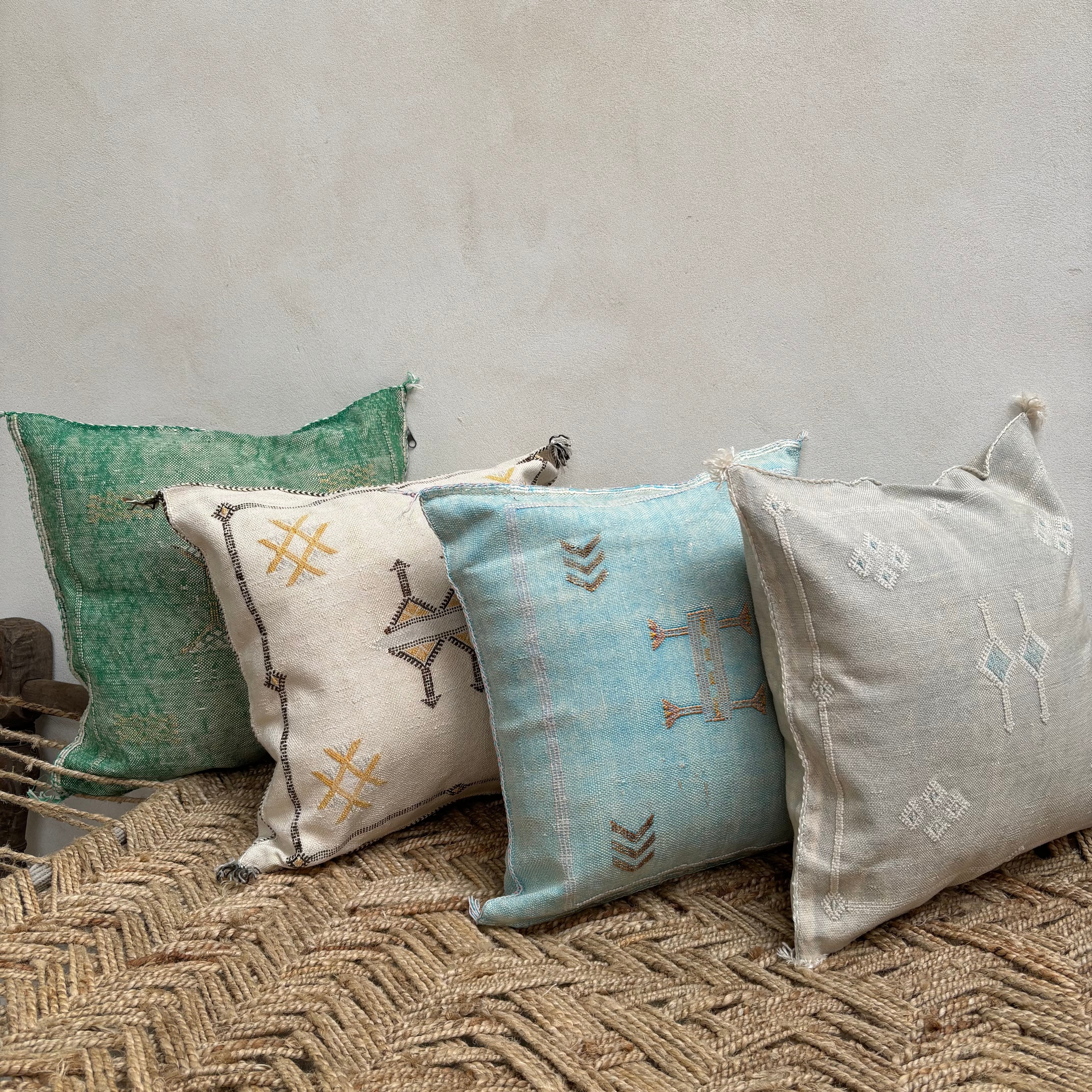 Moroccan Cactus Silk Cushion