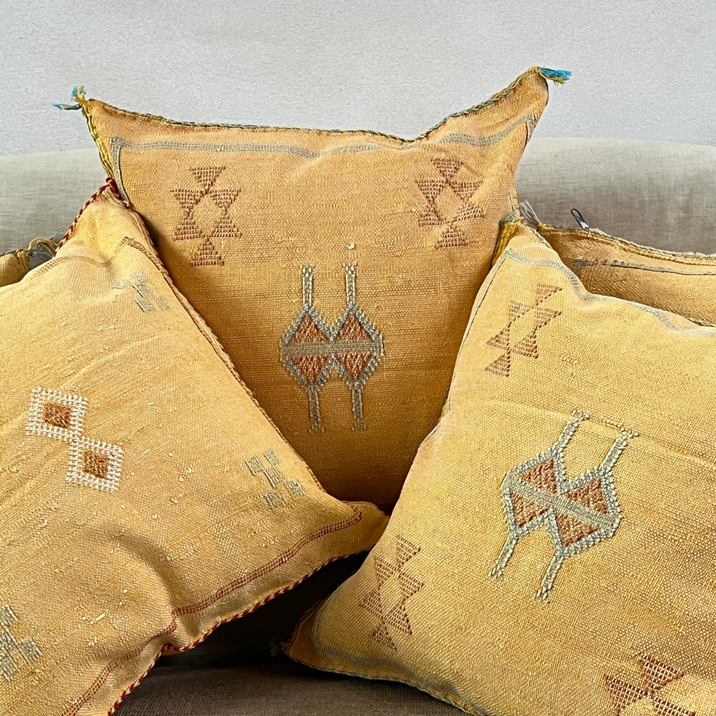 Moroccan Cactus Silk Cushion - Image 5