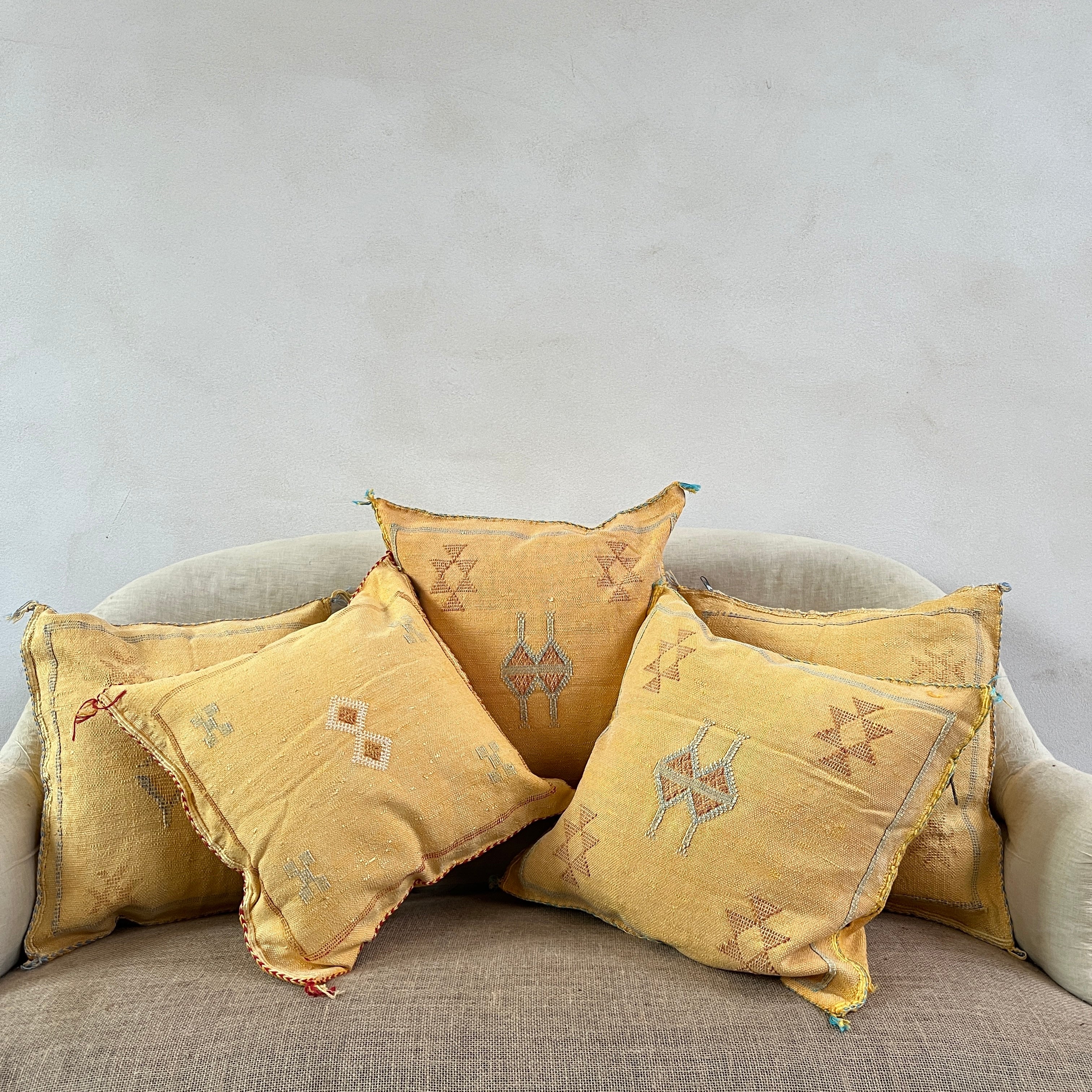 Moroccan Cactus Silk Cushion - Image 6