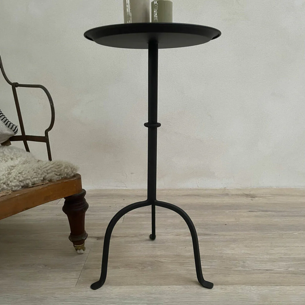 Black Iron Martini Table - Image 3