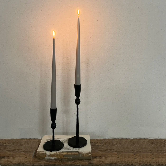 Black Metal Bobble candlestick M - Image 3