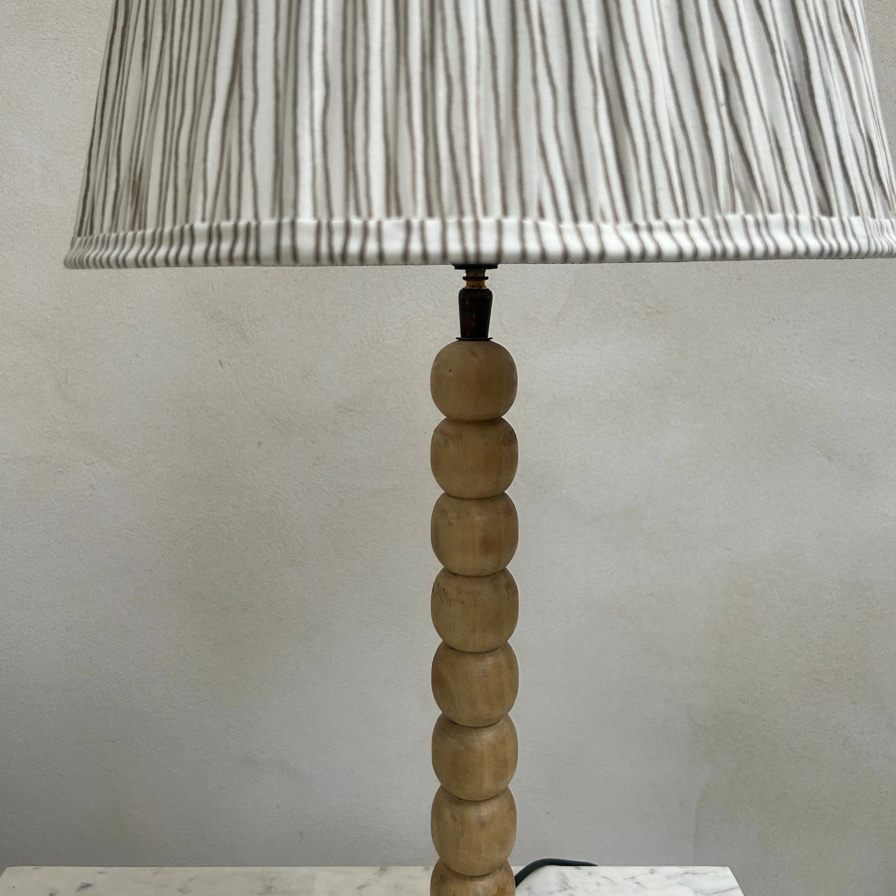Bobbin Table Lamp | Pale Wood - Image 5