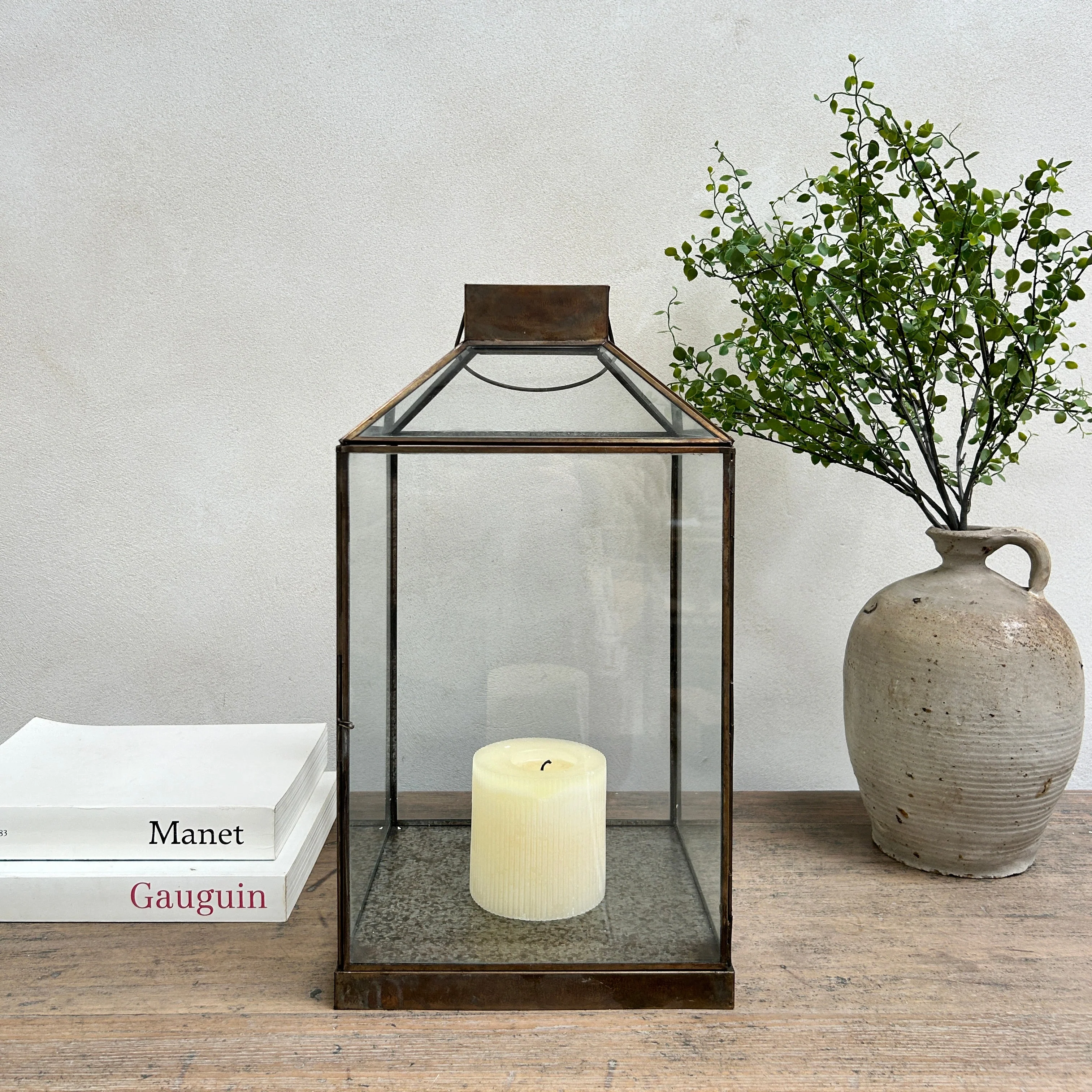Bronze Metal Glass Lantern | Corfu - Image 7