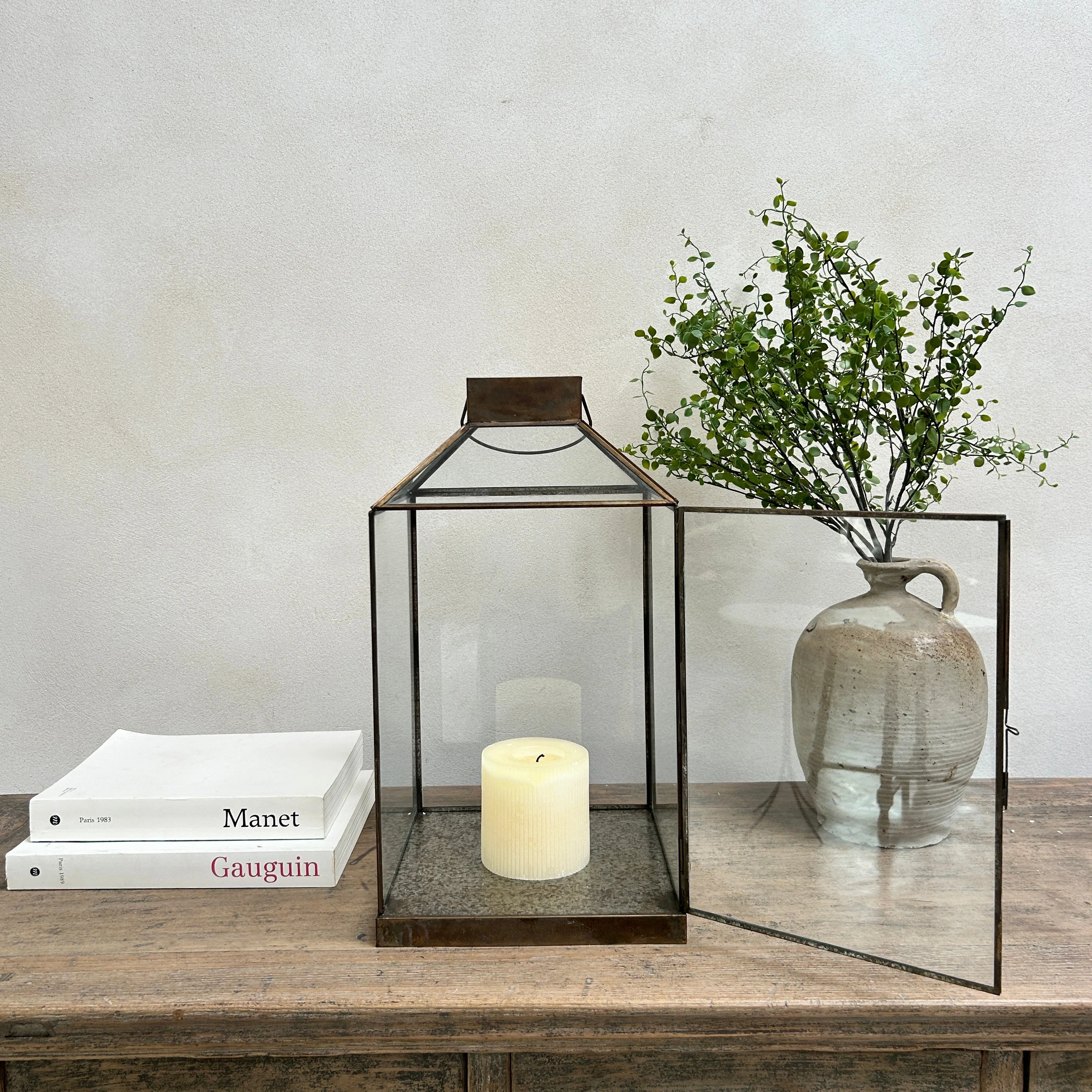 Bronze Metal Glass Lantern | Corfu - Image 8