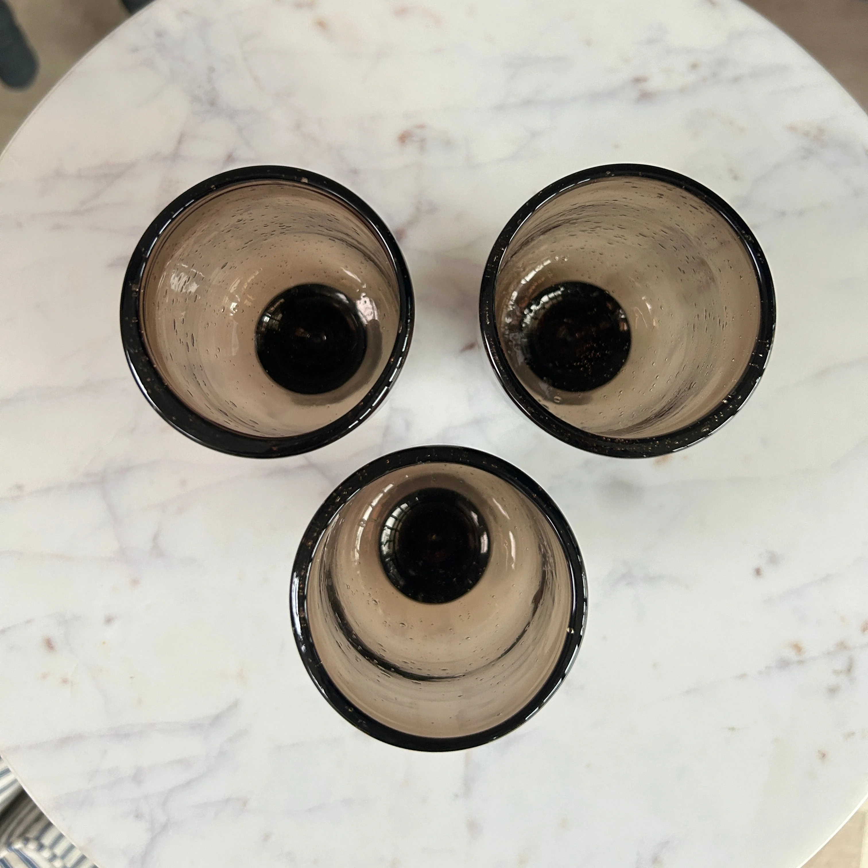Brown Glass Footed Tumbler | Lari - Image 2