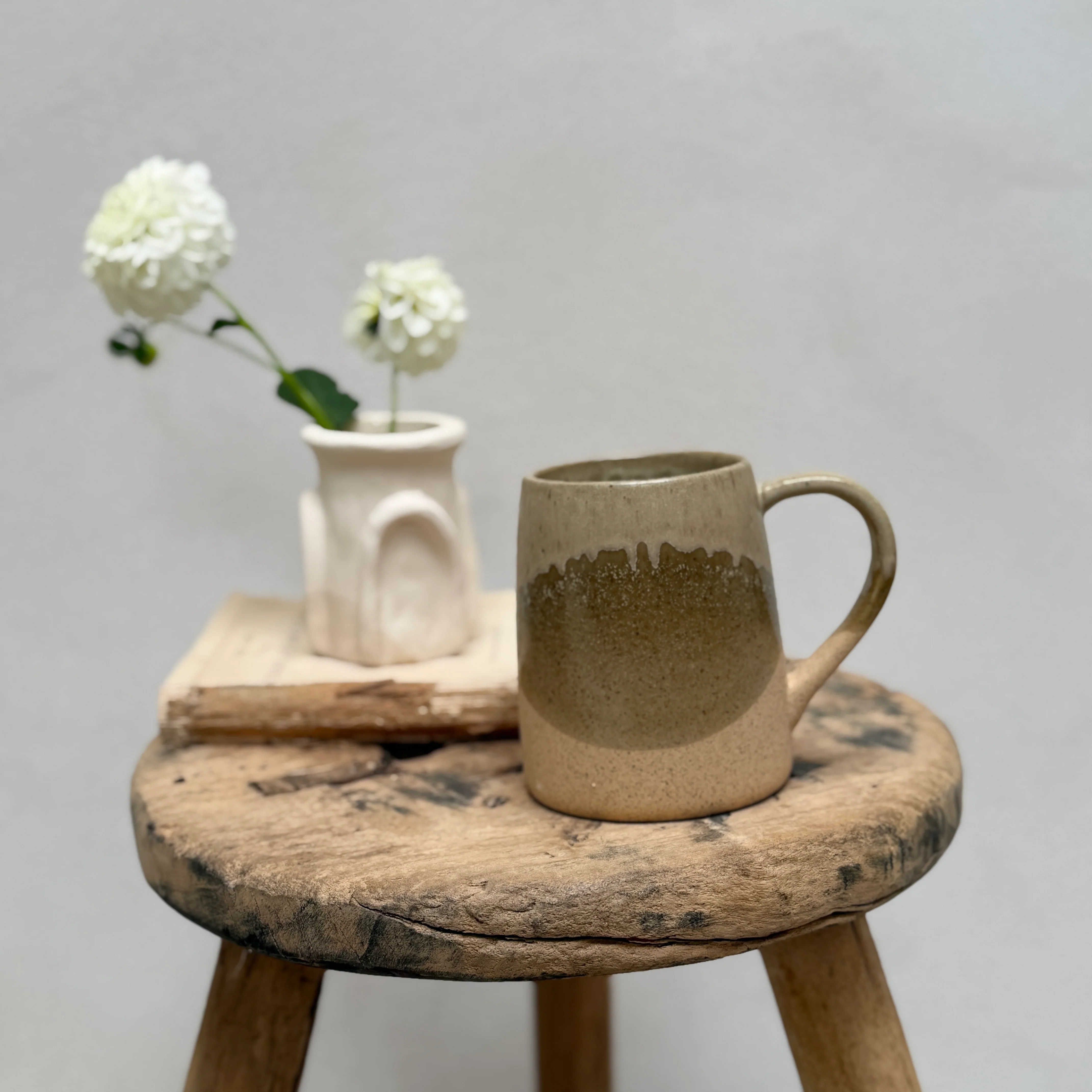 Brown Stoneware Mug | Soleia - Image 3