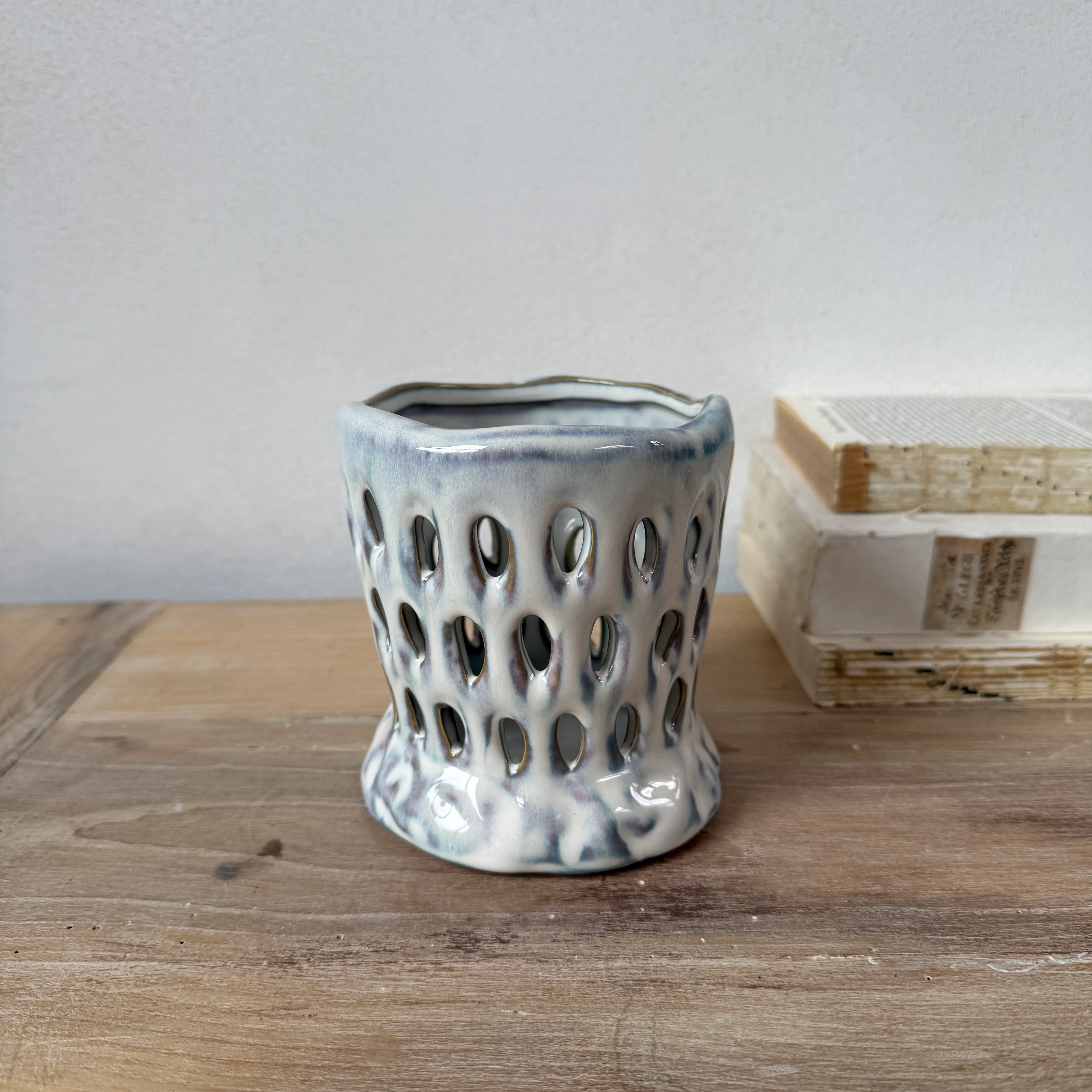 Ceramic Glazed Candle Holder - Image 4
