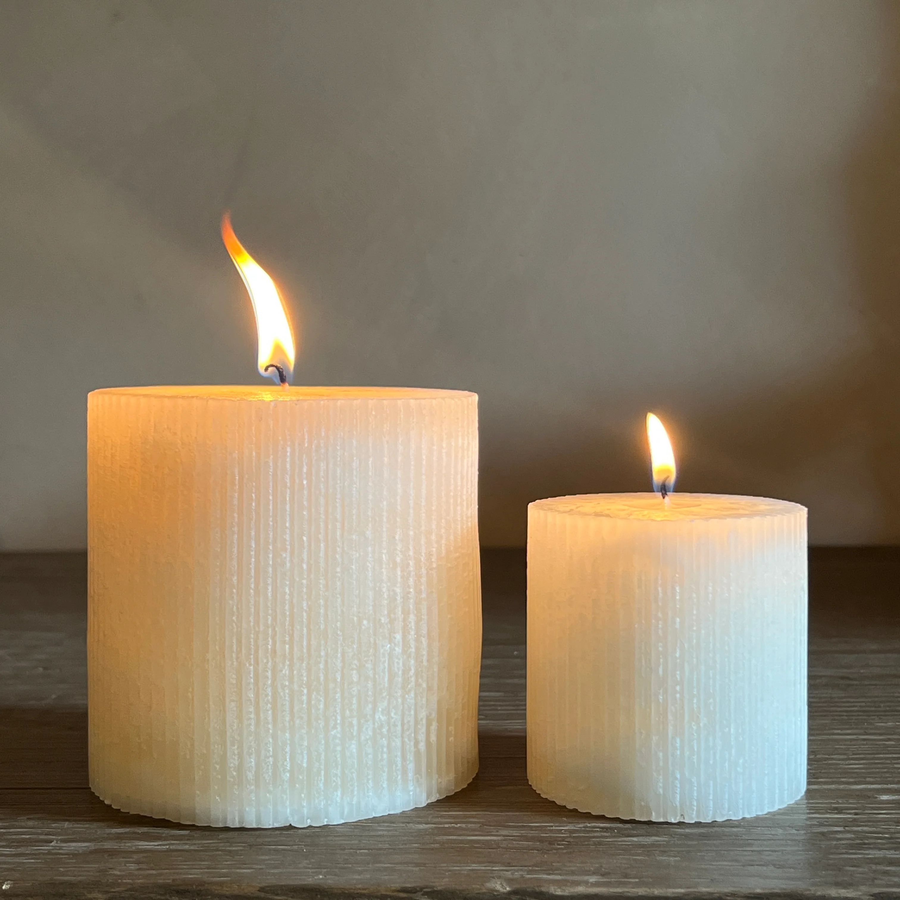 Church pillar candle | Small ribbed - Image 3
