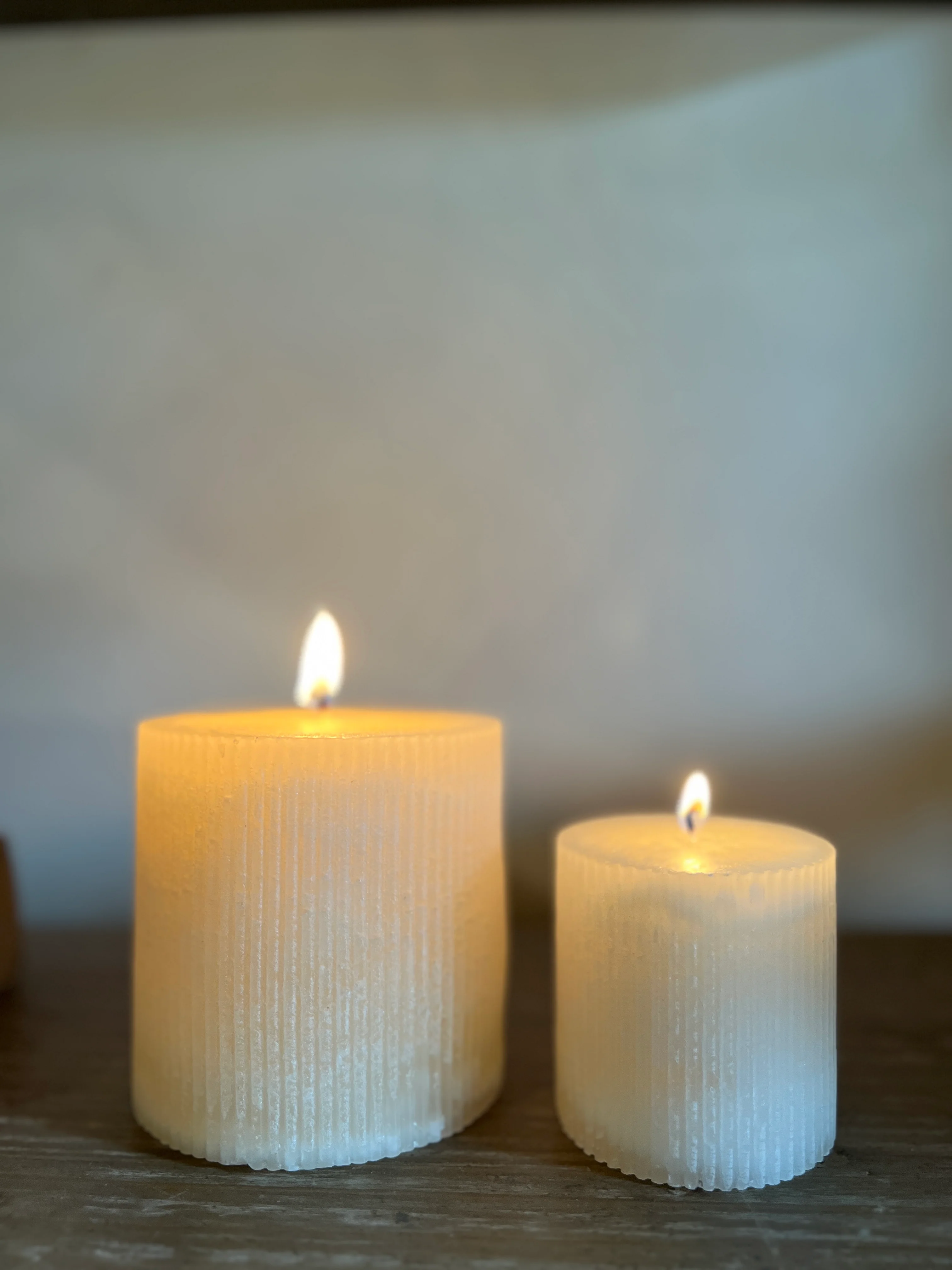 Church pillar candle | Small ribbed - Image 5