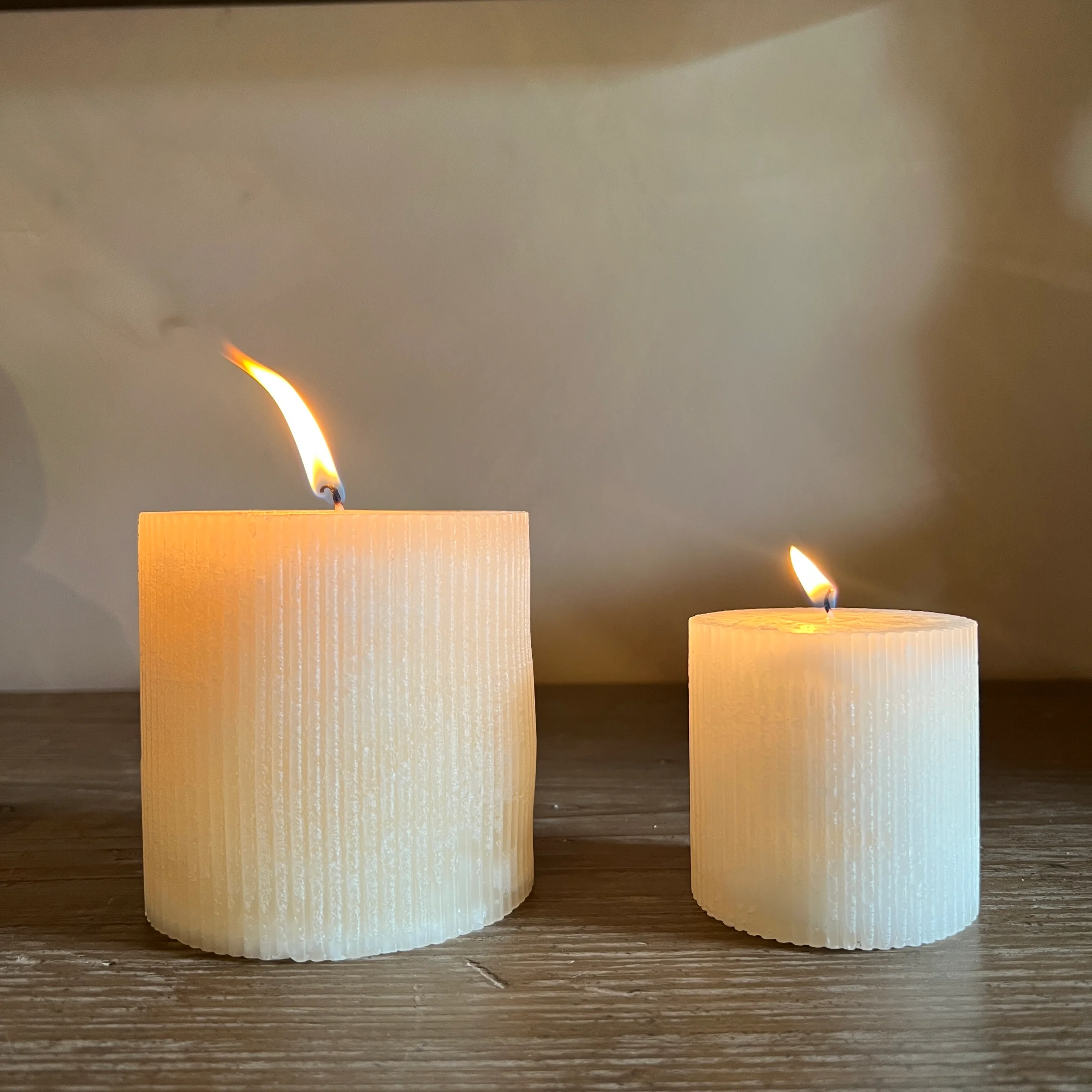 Church pillar candle | Small ribbed - Image 6