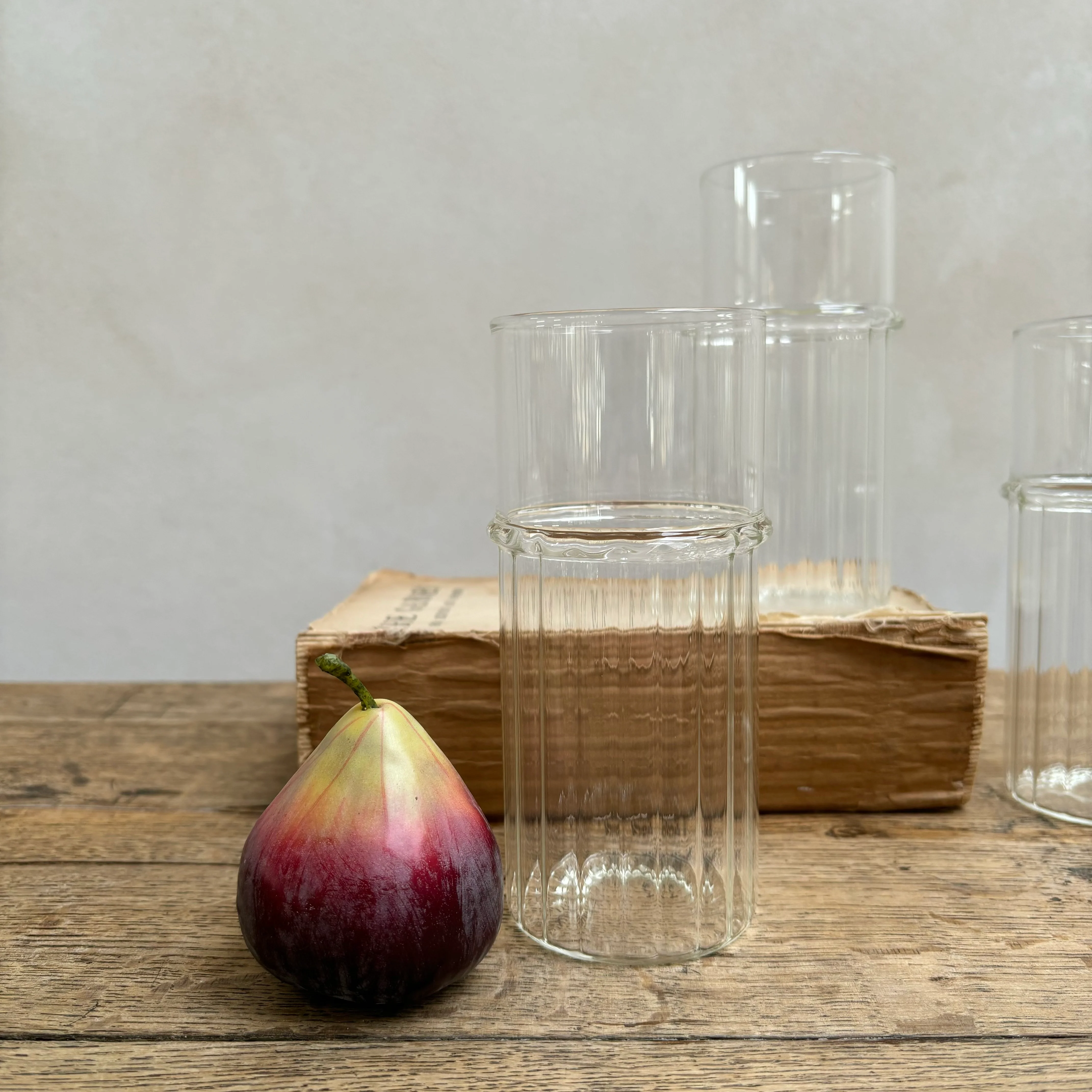 Clear Reeded Highball Glass - Image 3