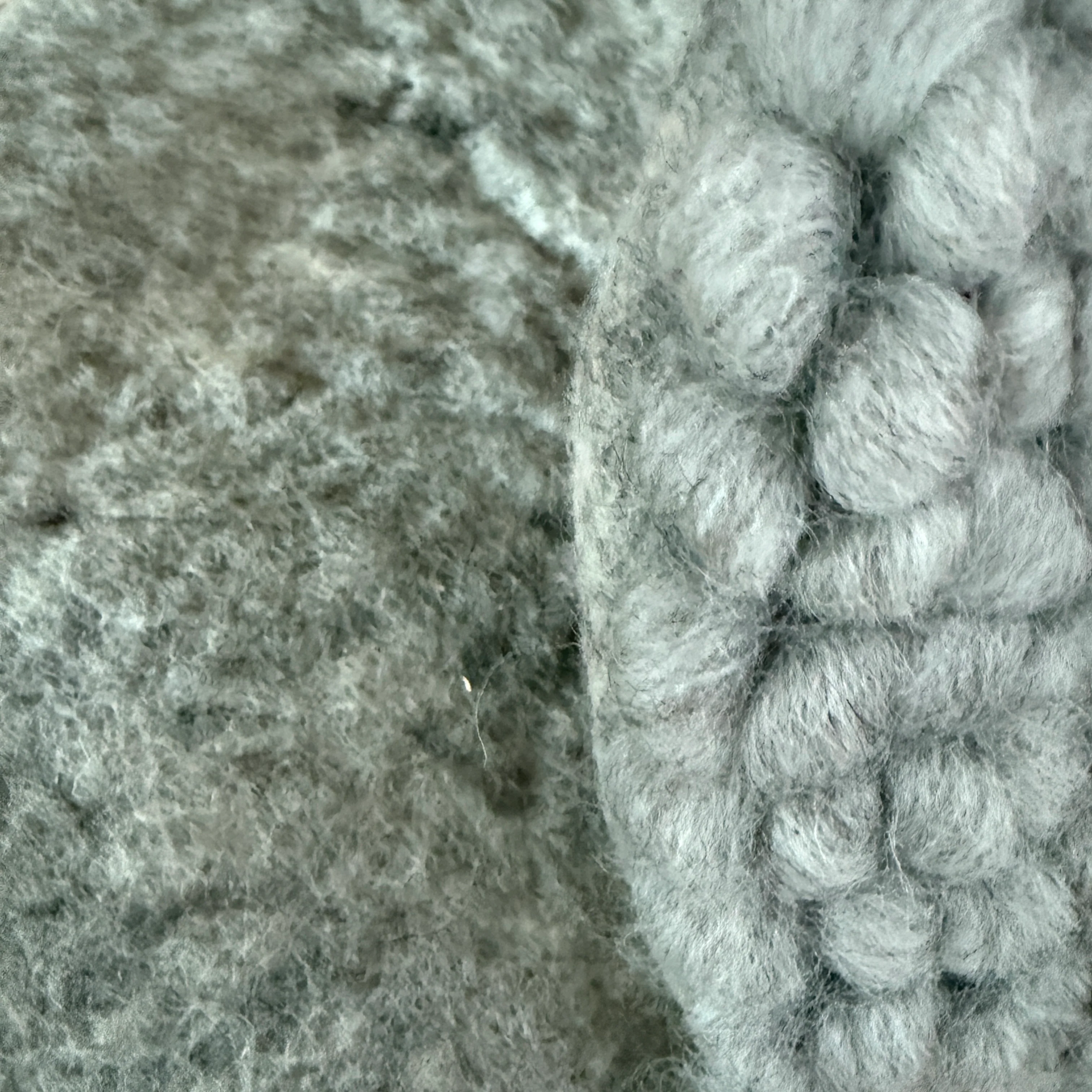 Curled wool seat pad Grey - Image 6