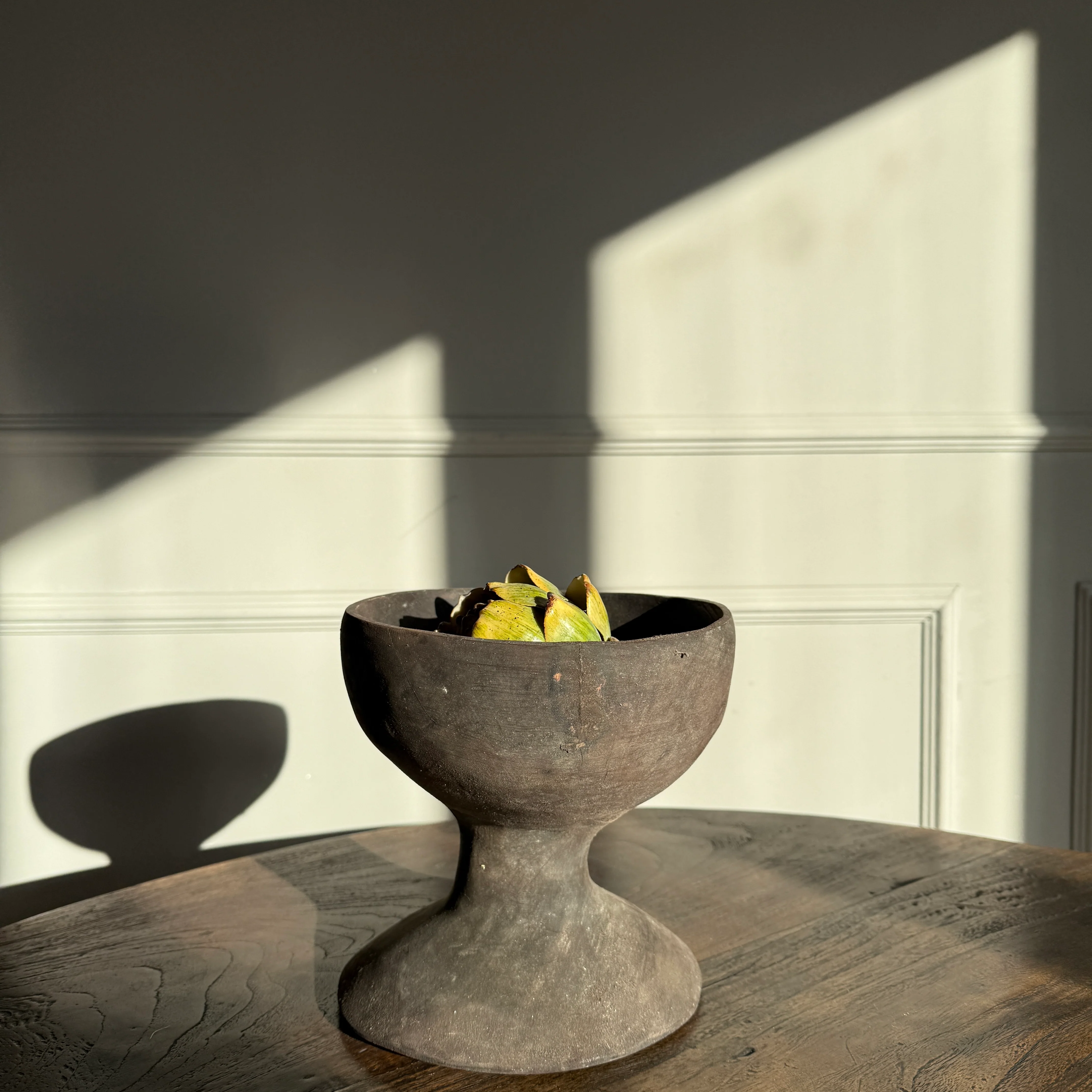 Dark Ironwood turned bowl on foot - Image 3
