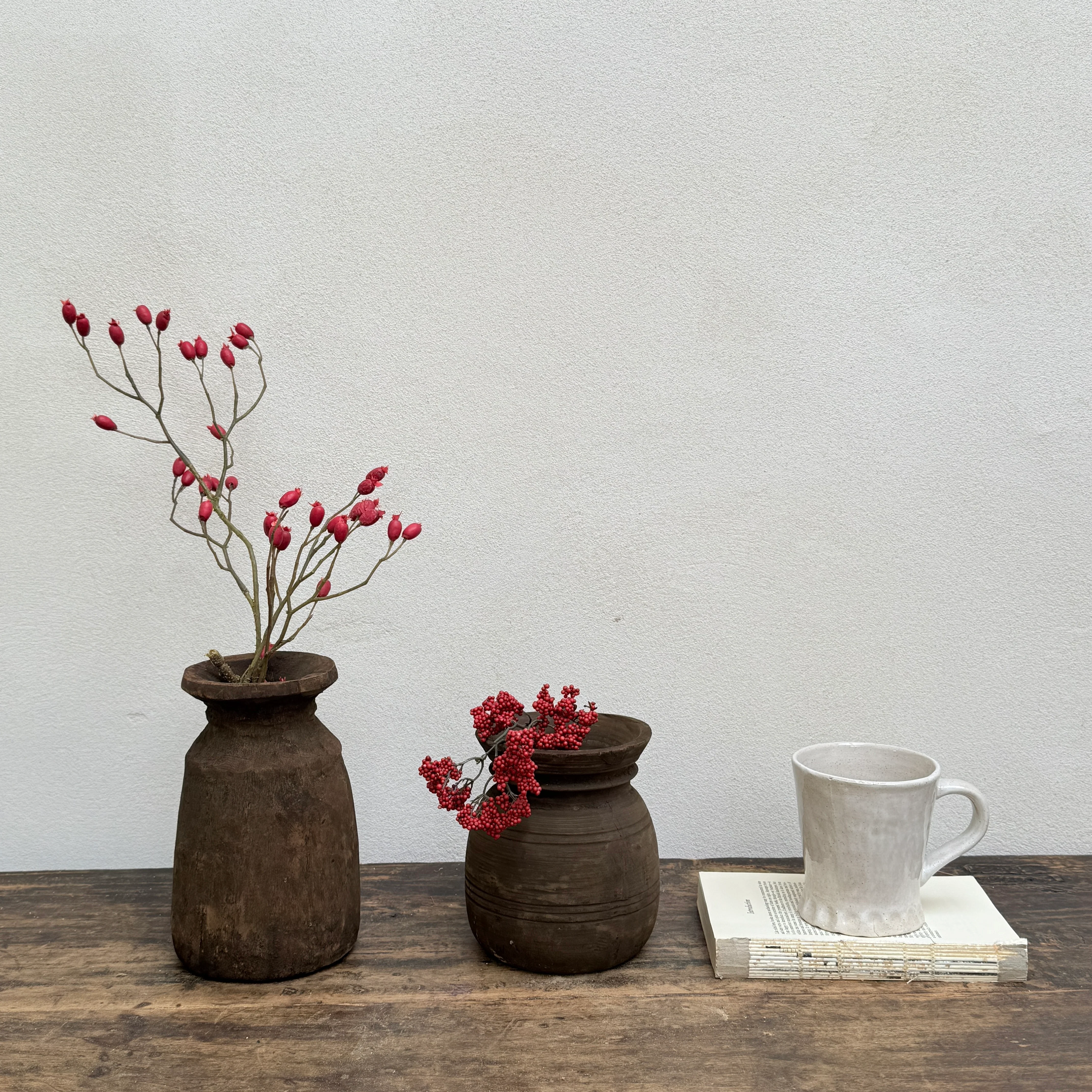 Dark Wooden Nepali Pots - Image 2