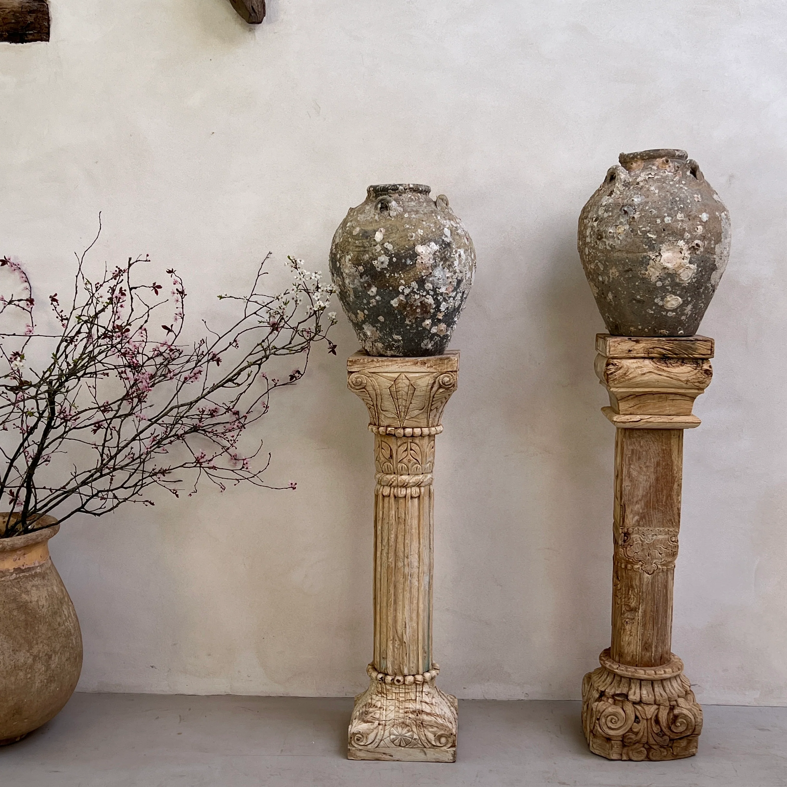 Decorative Carved Wooden Column