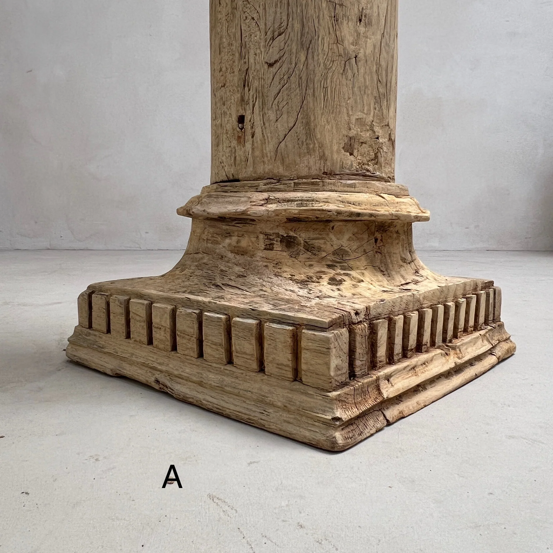 Decorative Carved Wooden Column - Image 10