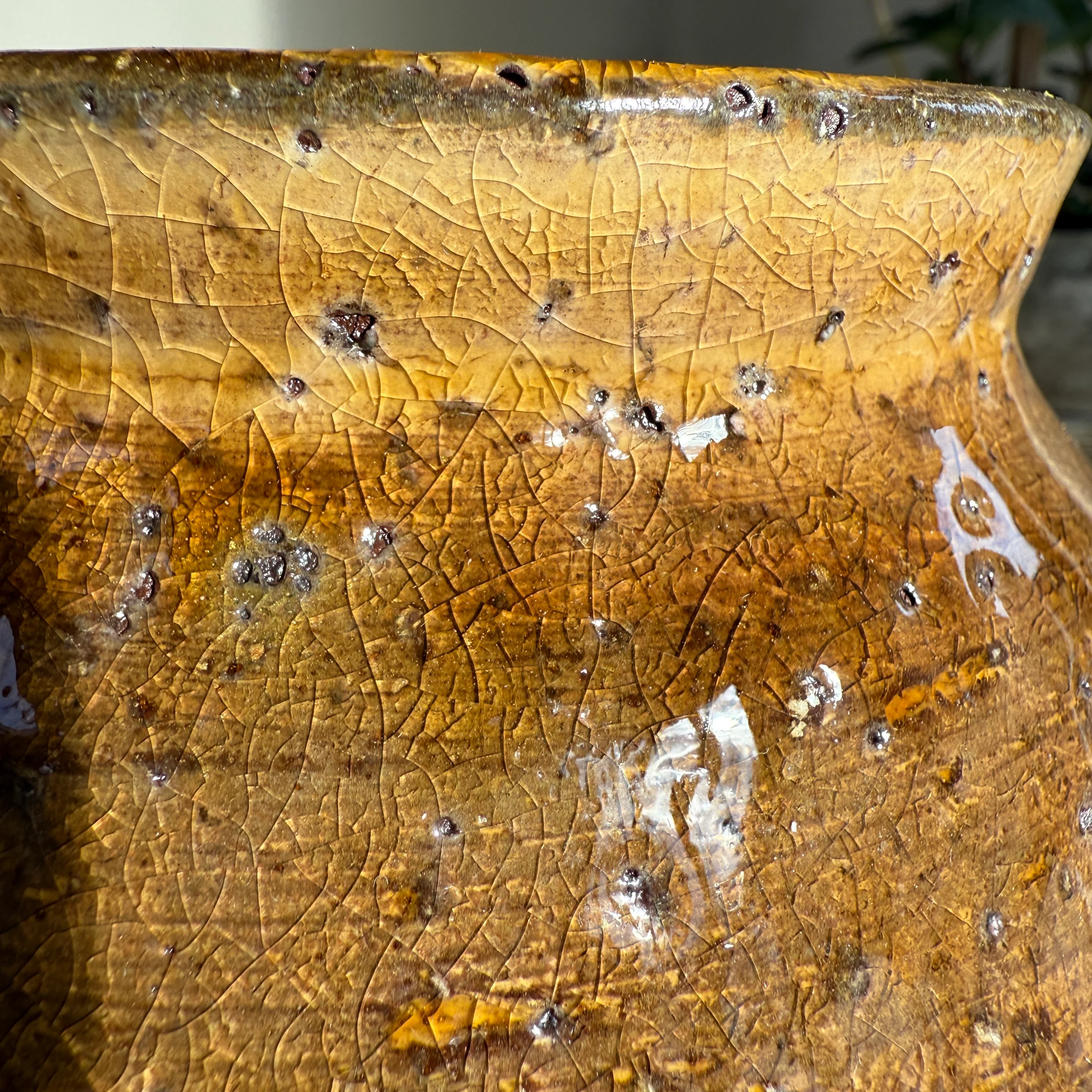 Decorative jug brown glaze | Betty - Image 7