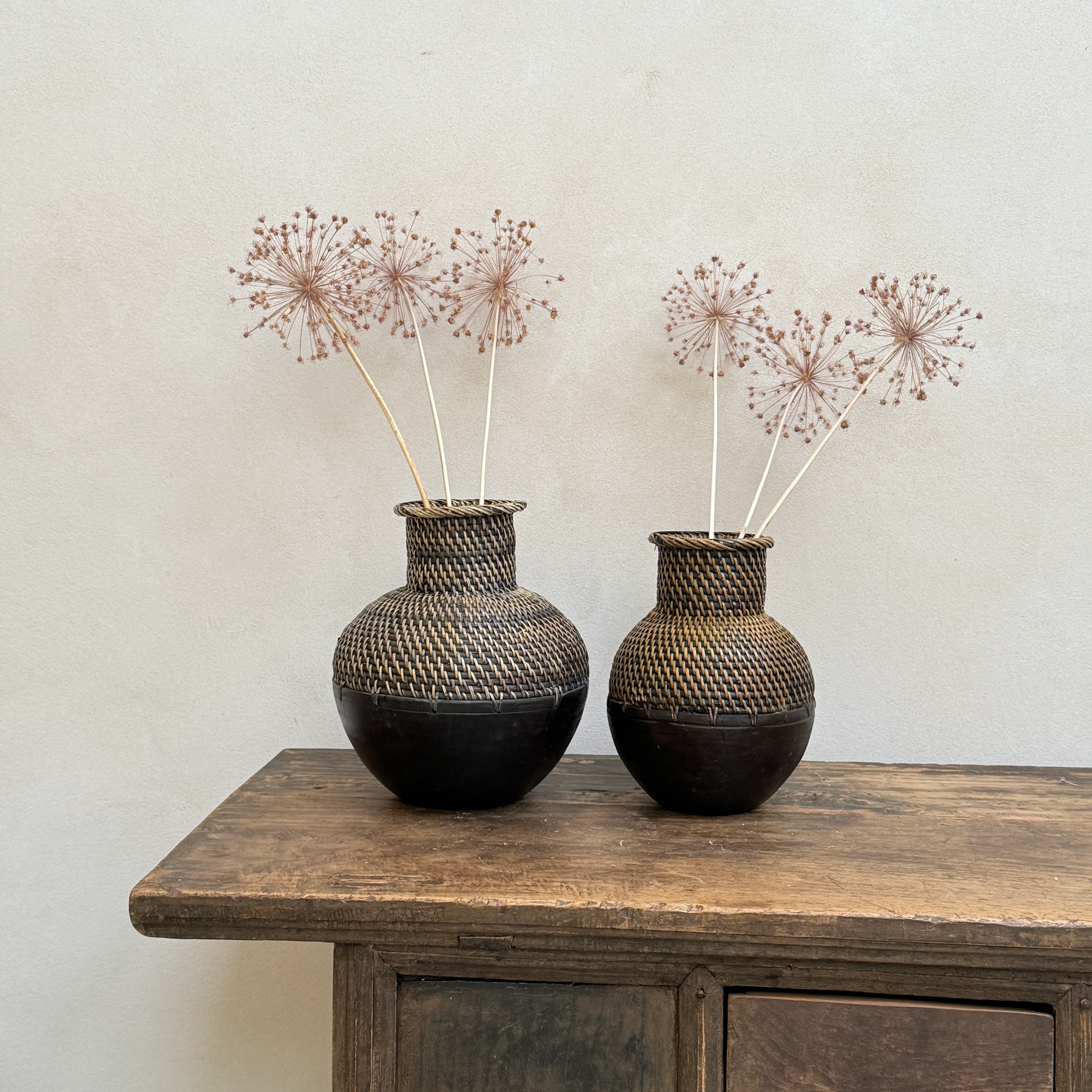 Decorative Woven Wood Vase