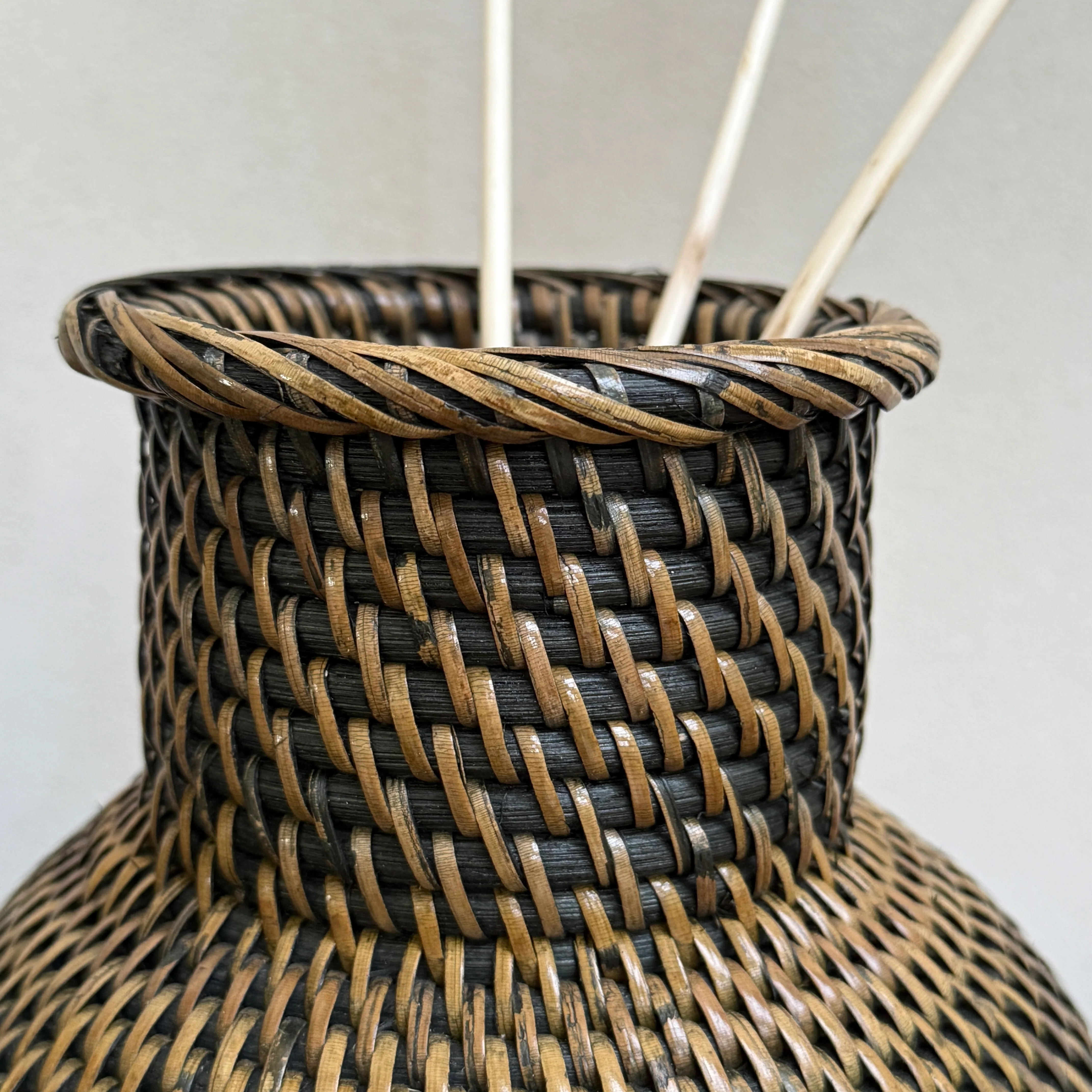 Decorative Woven Wood Vase - Image 6