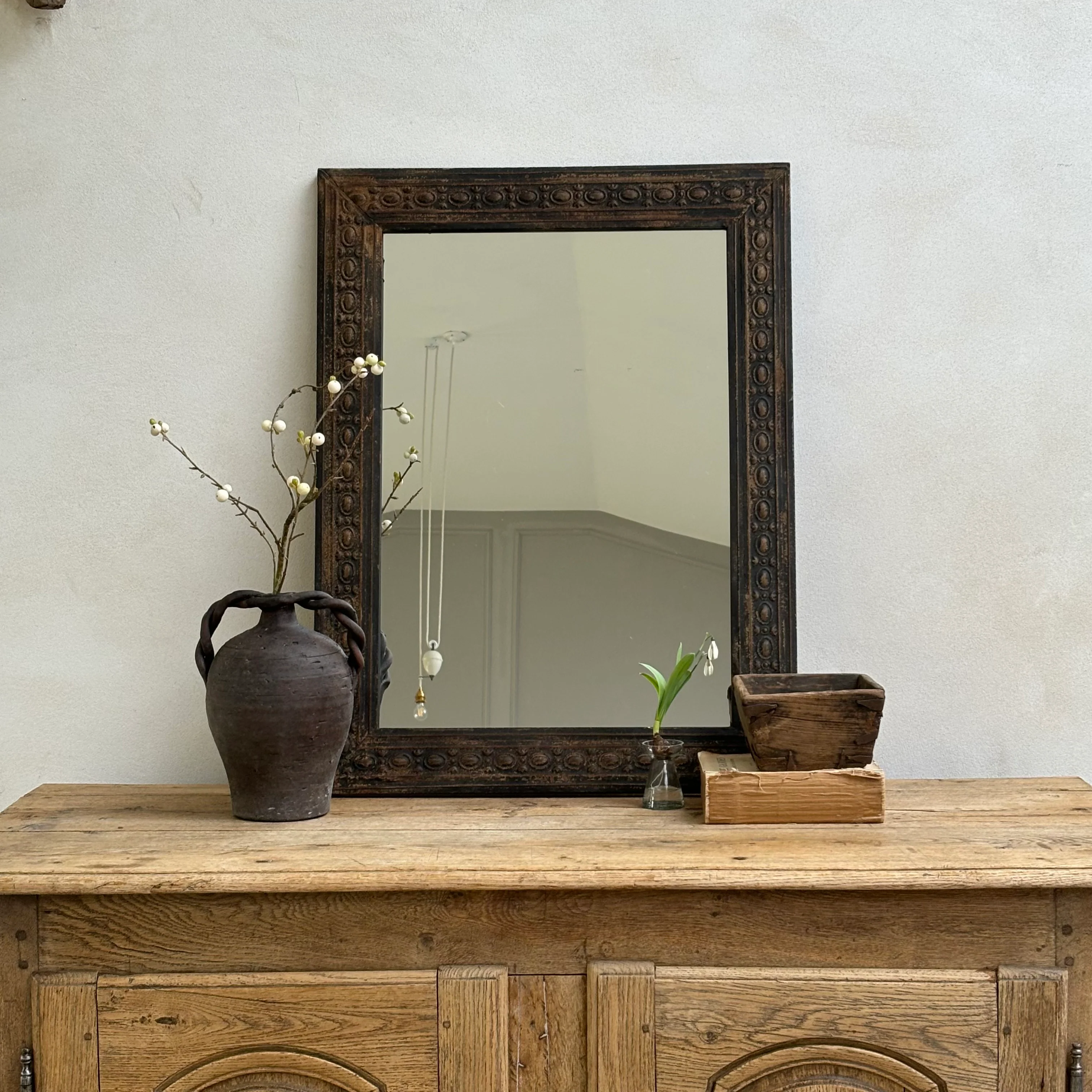 Distressed Metal Framed Mirror - Image 5