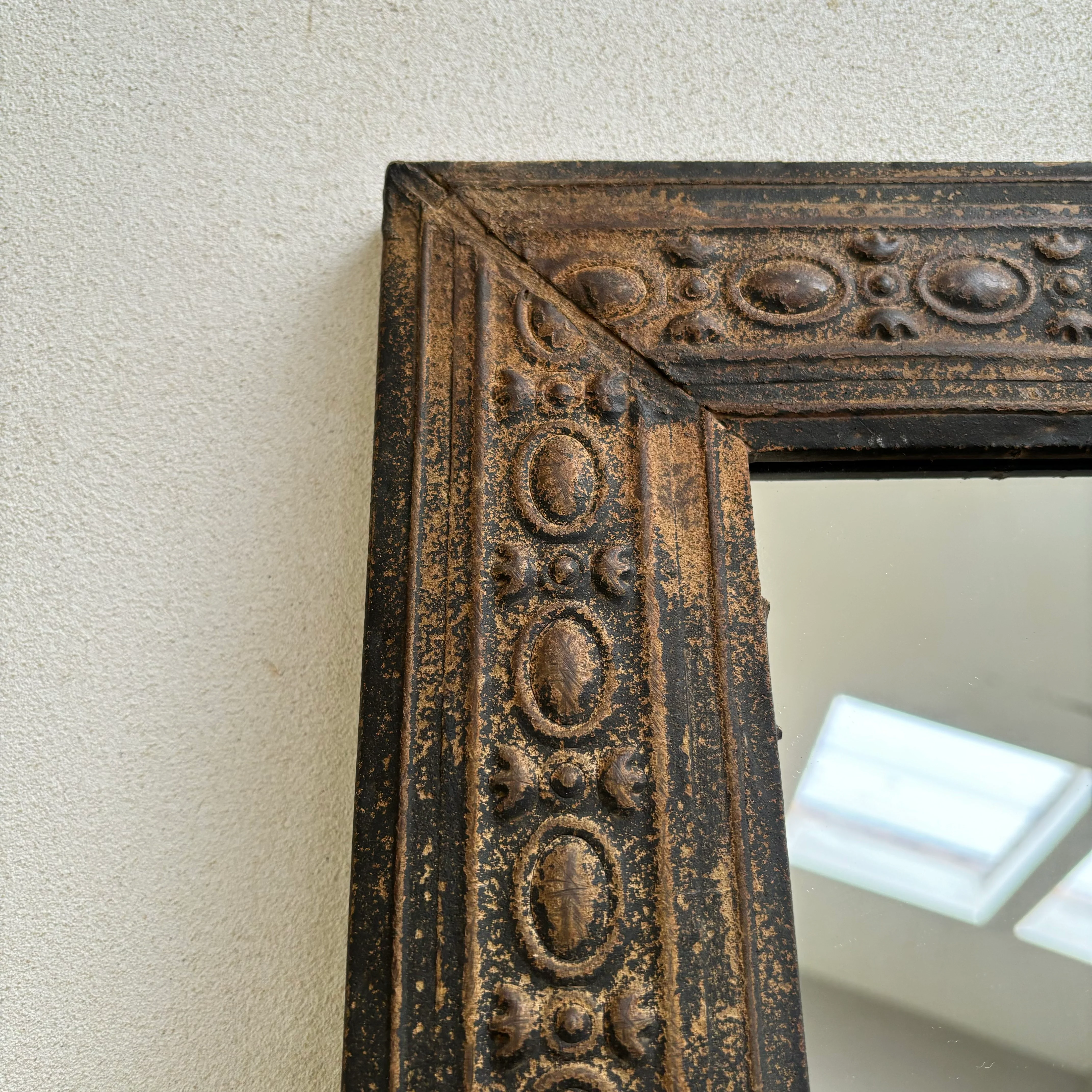 Distressed Metal Framed Mirror - Image 6