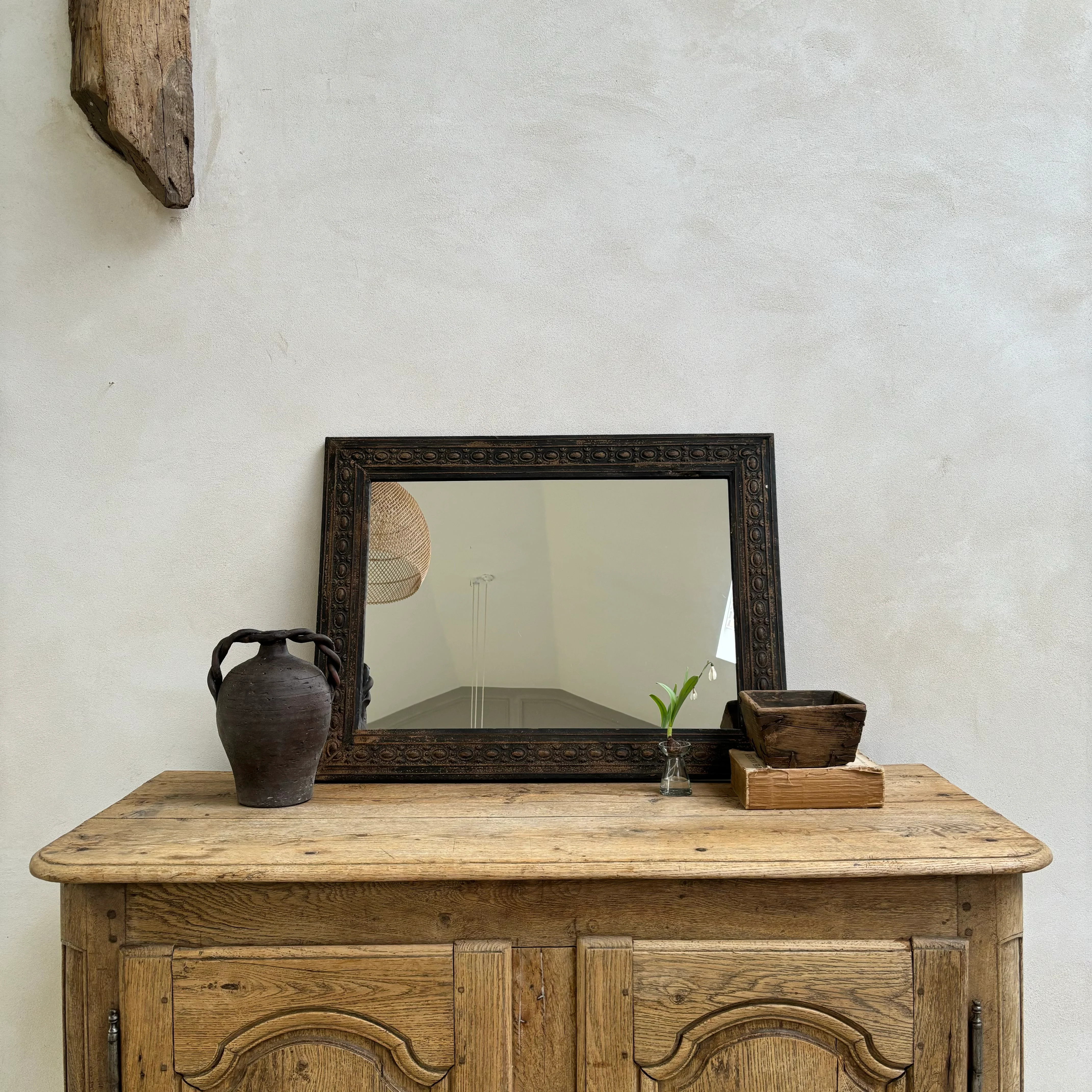 Distressed Metal Framed Mirror - Image 8