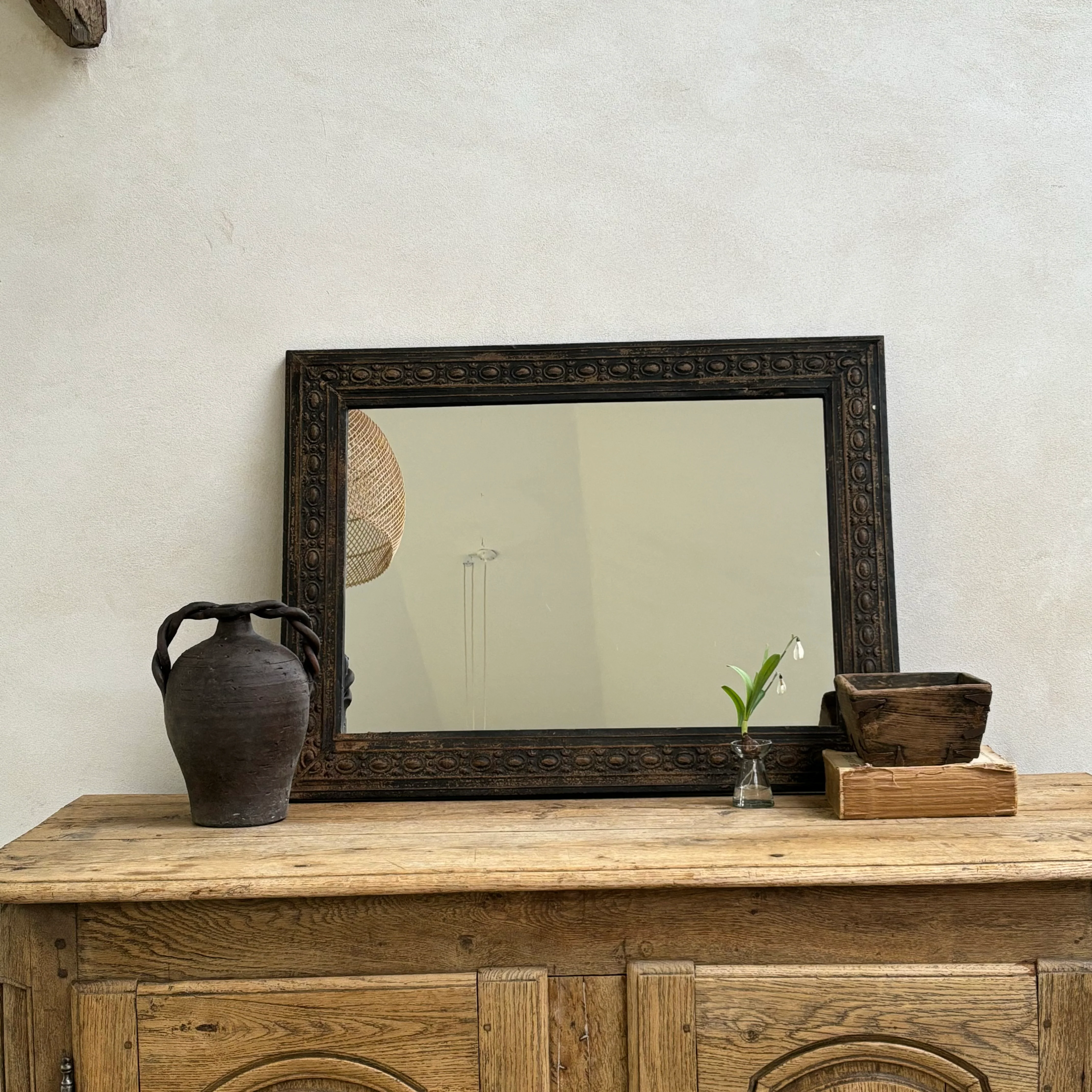 Distressed Metal Framed Mirror - Image 9