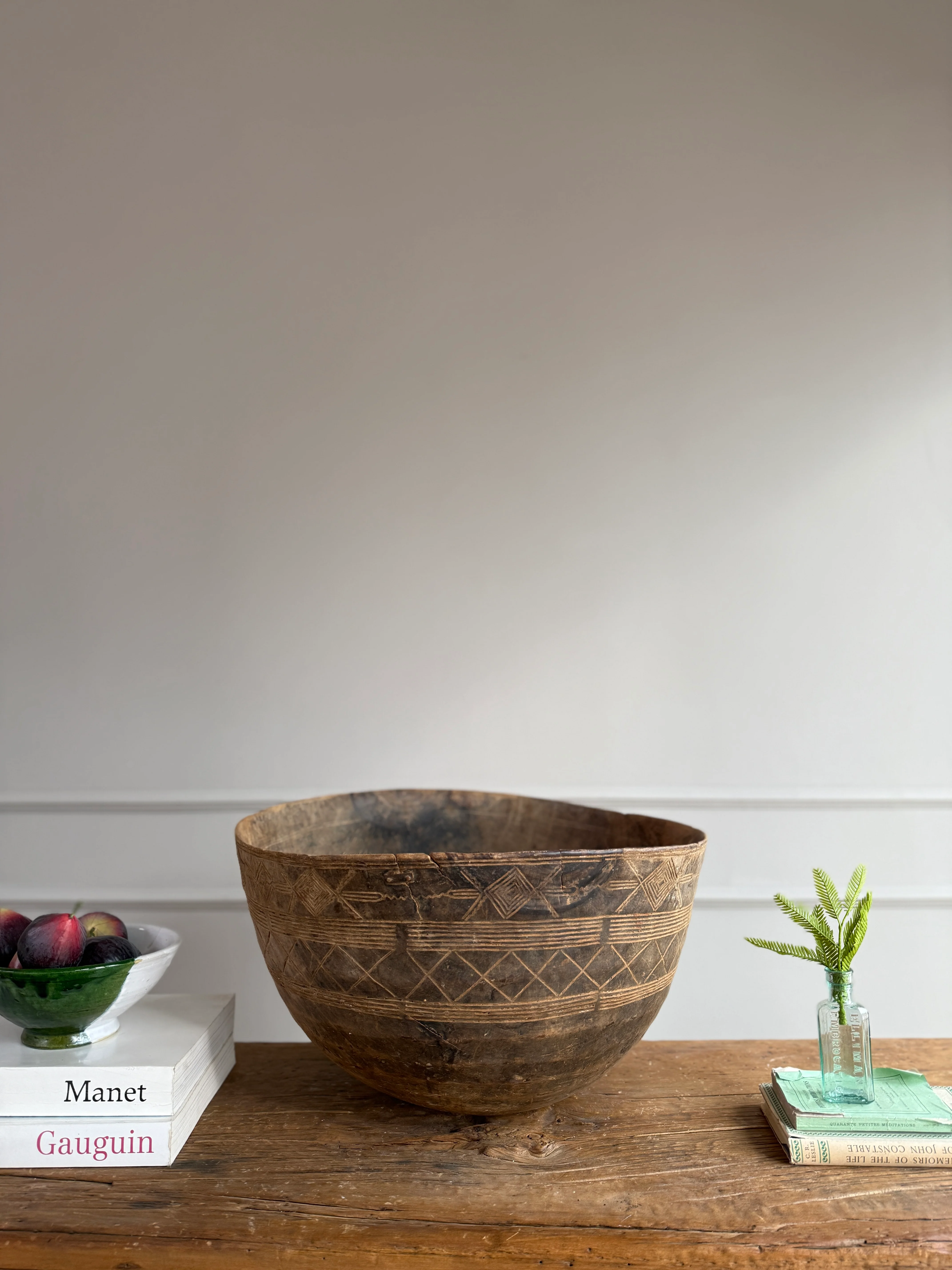 Etched Antique Moroccan bowl extra large - Image 6