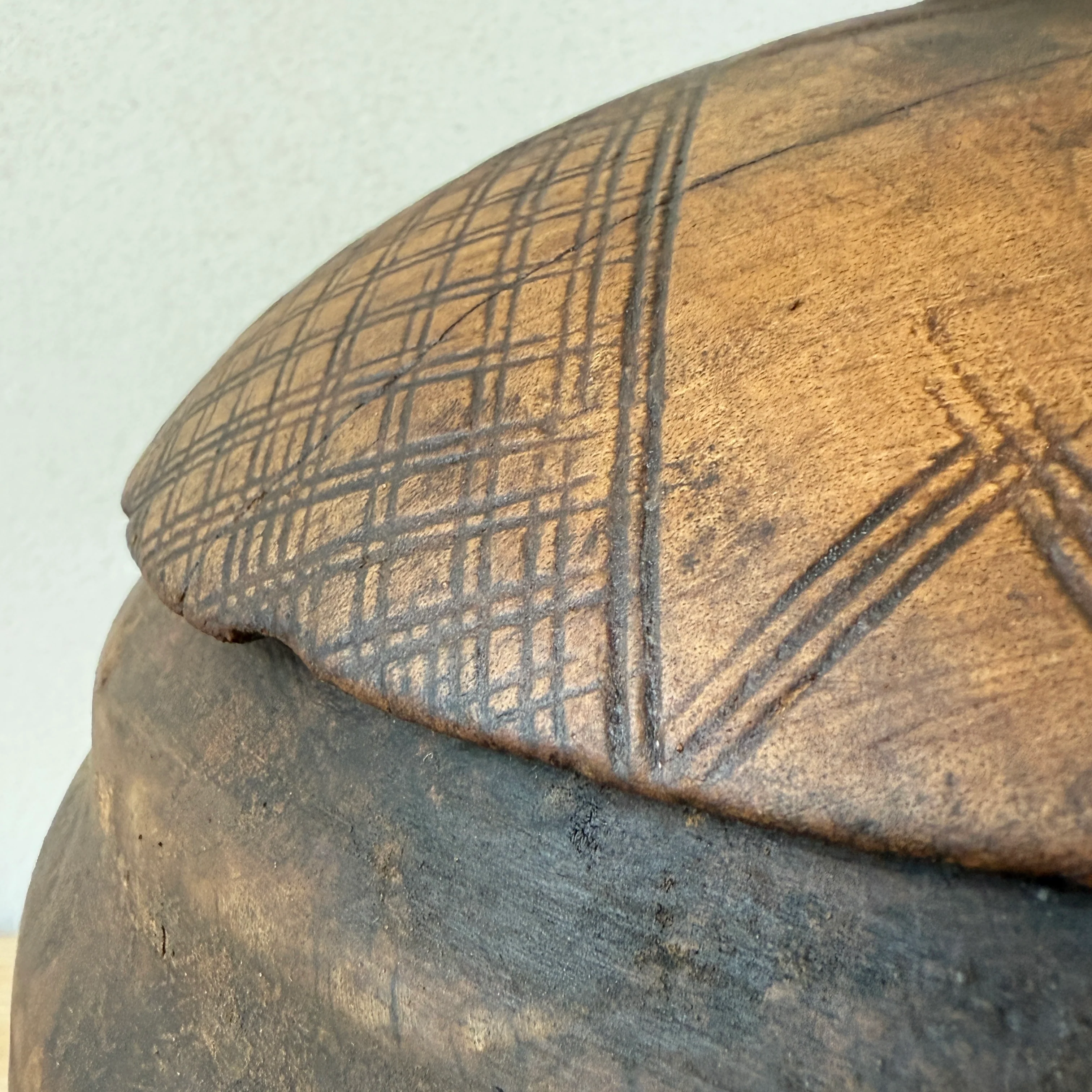 Etched Antique Moroccan Lidded Pot - Image 6