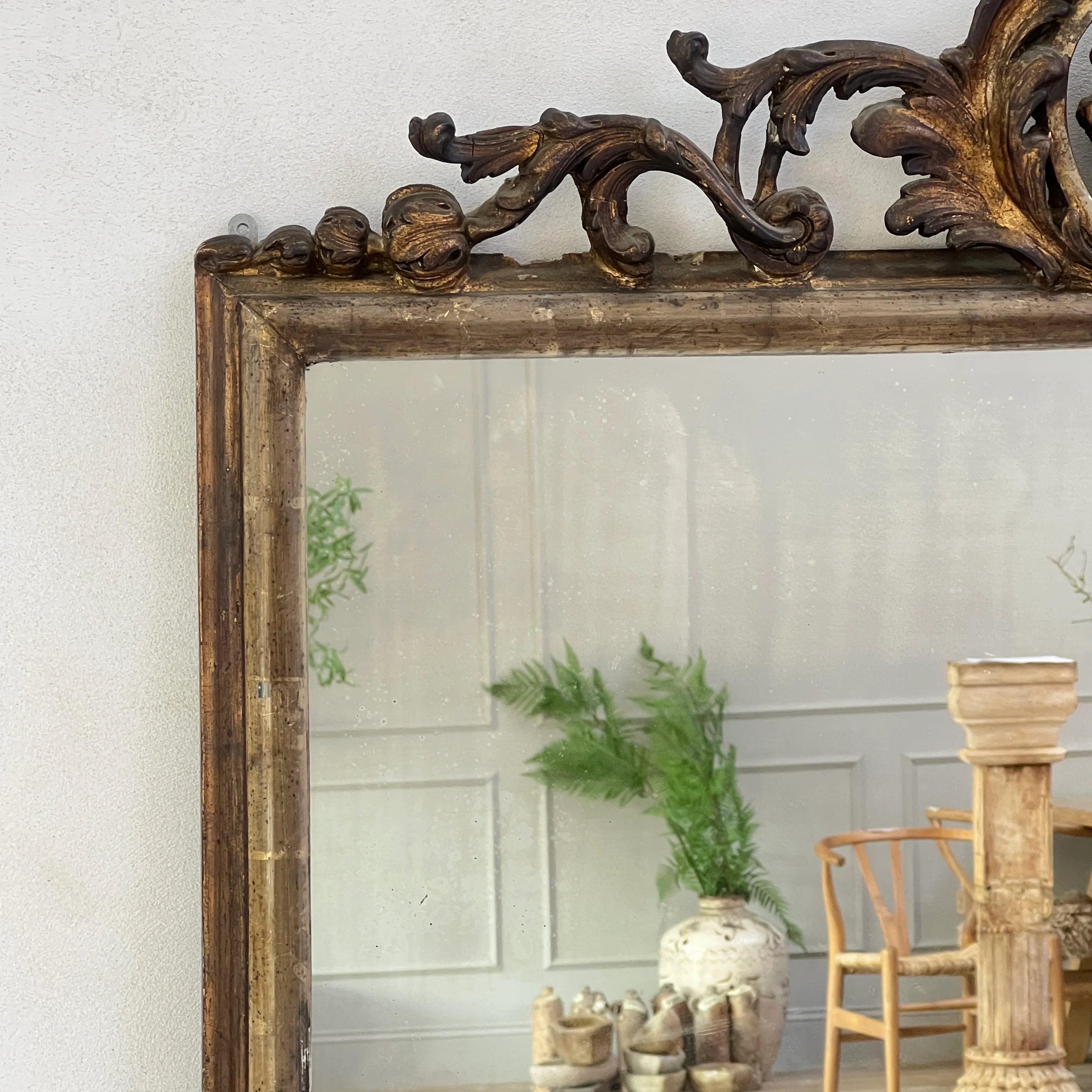 Extra Large Antique French Mirror Elizabeth - Image 4