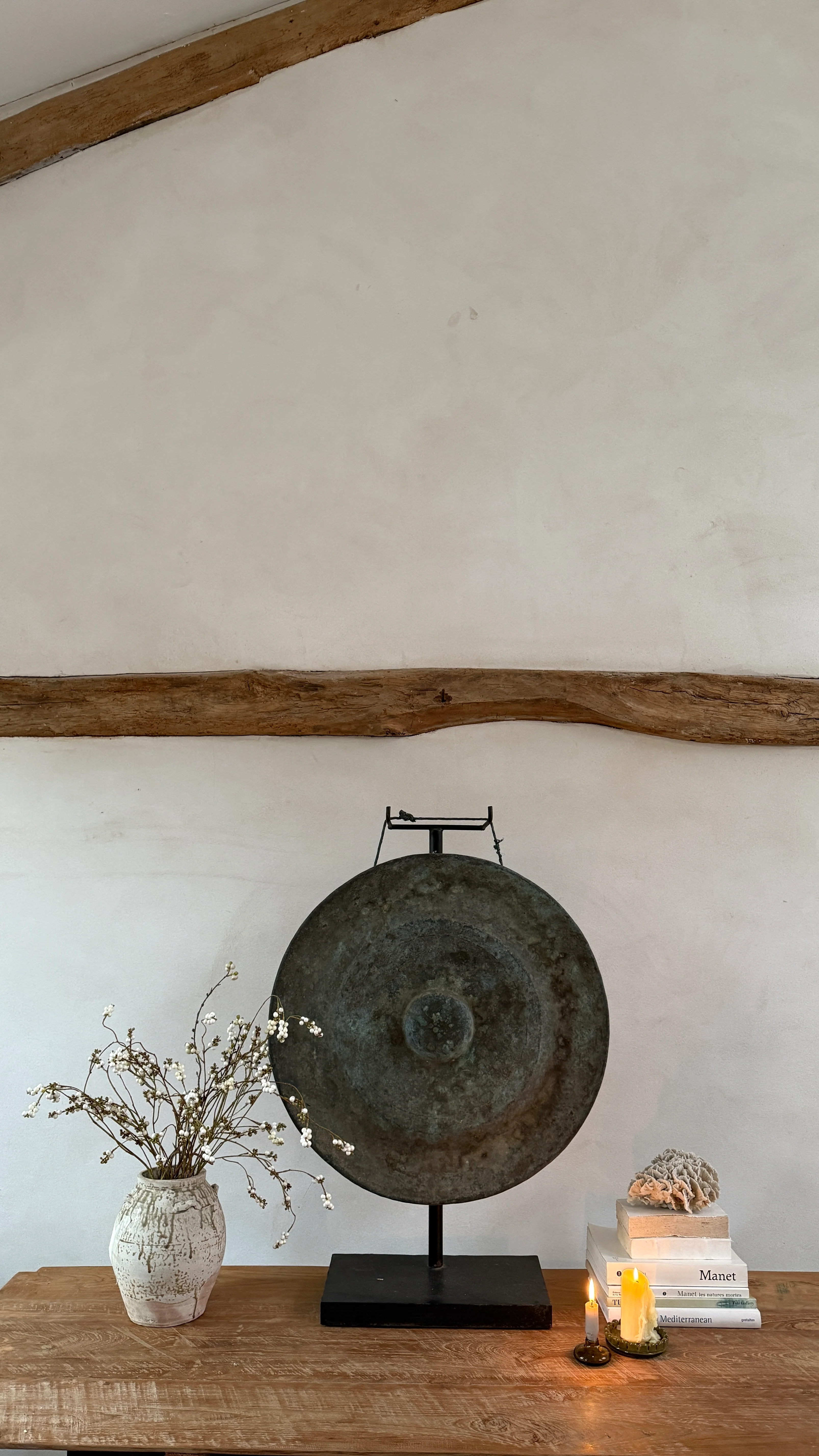 Extra Large Antique Gong on Stand | Sulawesi - Image 3