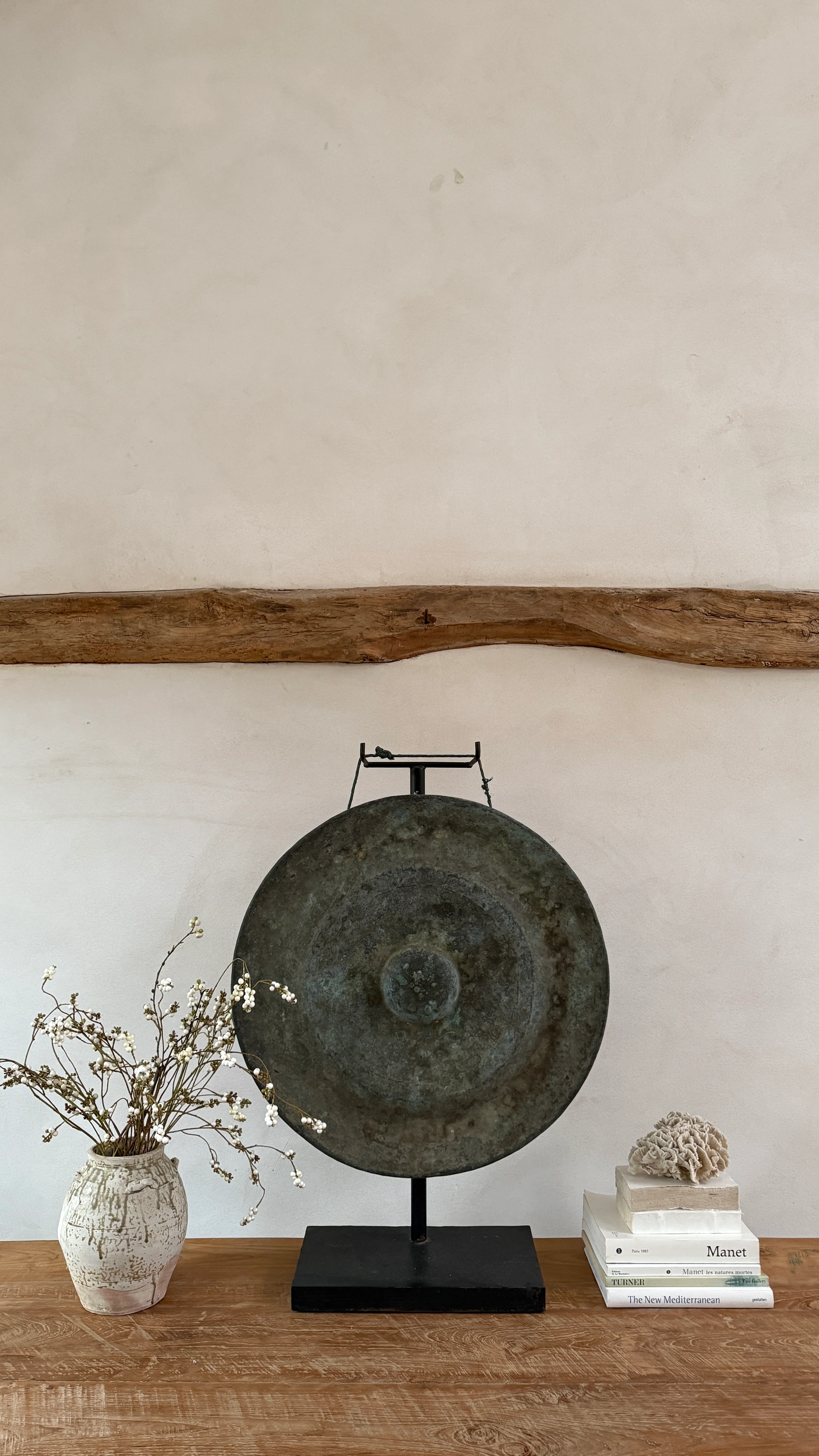 Extra Large Antique Gong on Stand | Sulawesi - Image 5