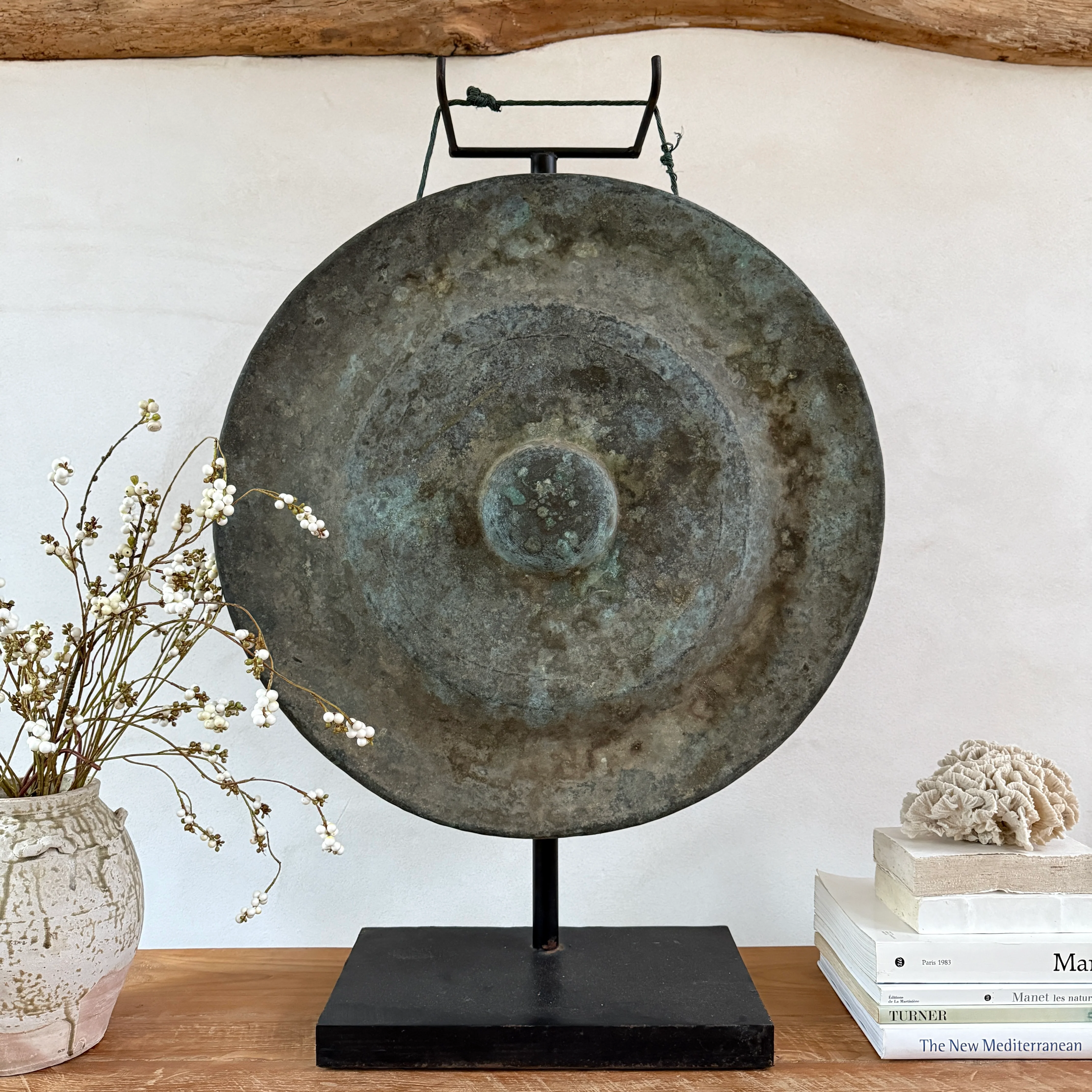 Extra Large Antique Gong on Stand | Sulawesi - Image 6