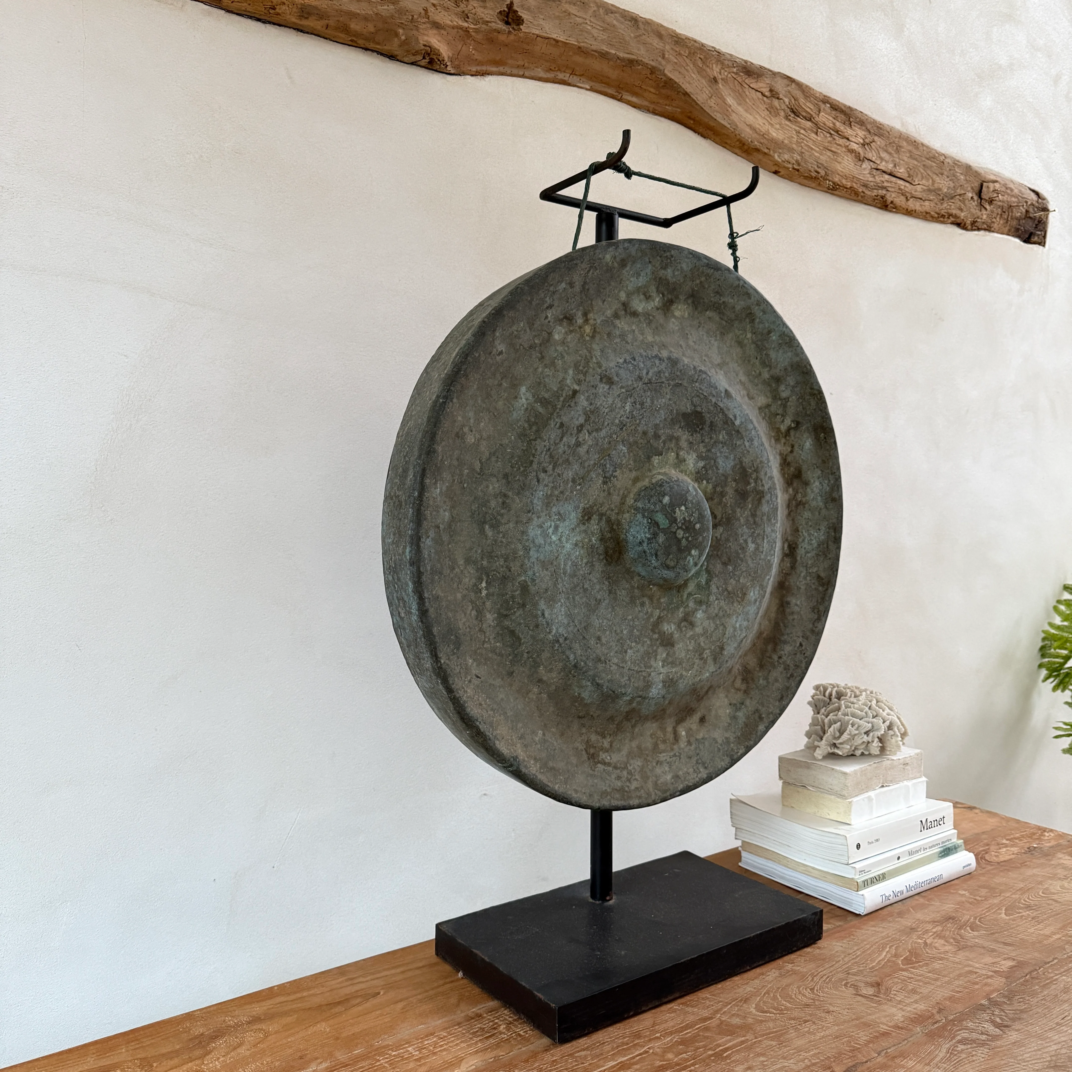 Extra Large Antique Gong on Stand | Sulawesi - Image 9