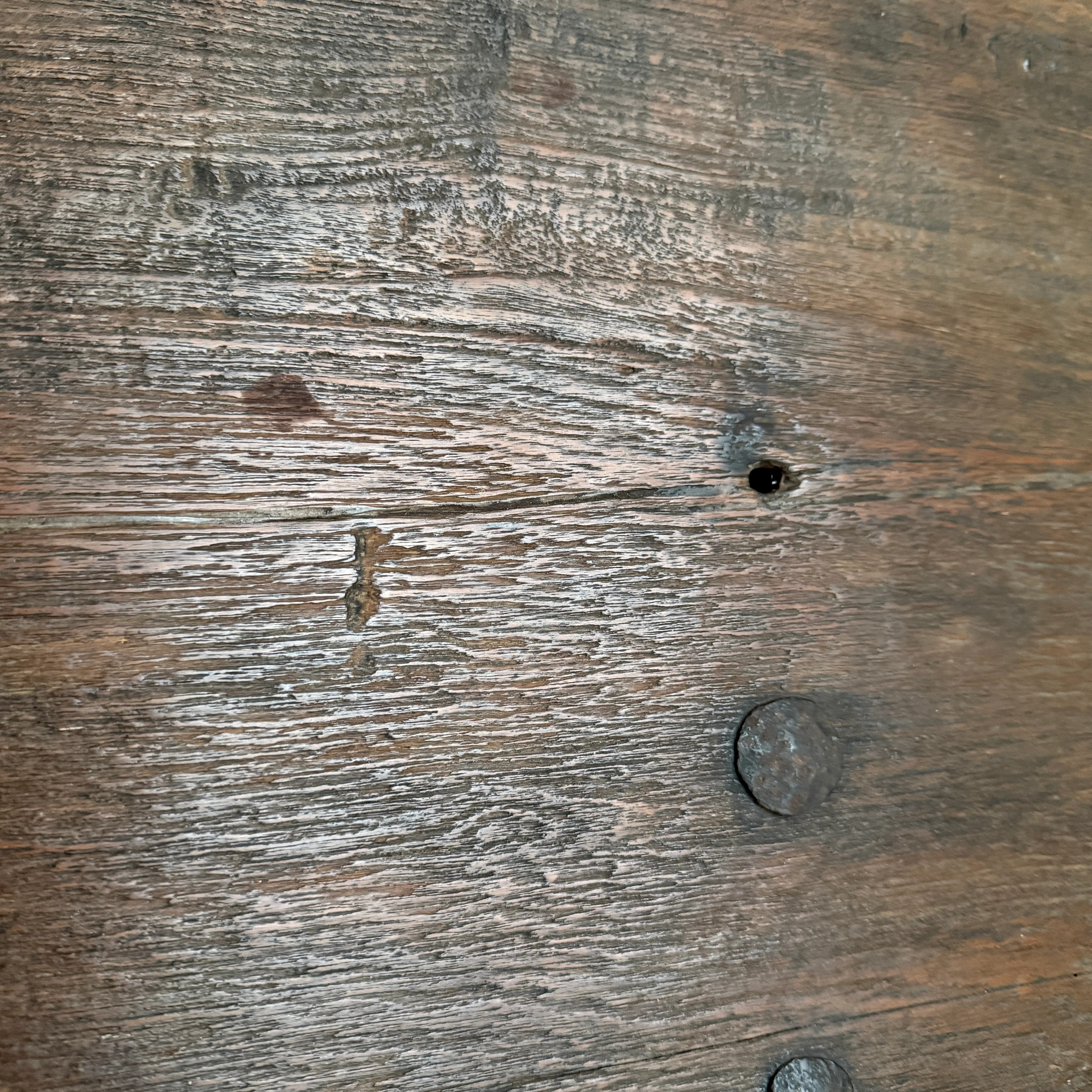 Extra large dark antique door coffee table Orlando - Image 6