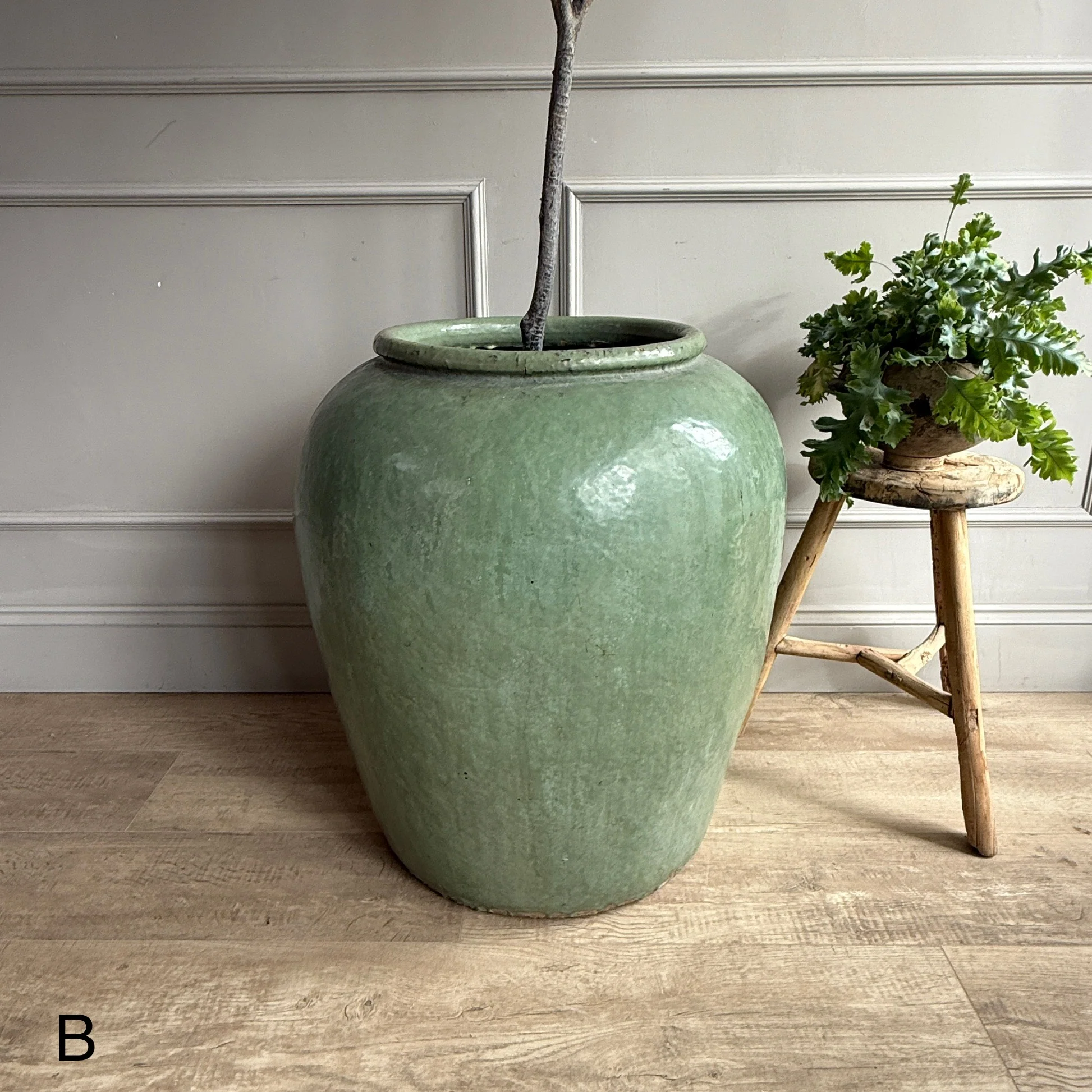 Extra Large Jade Antique Urn - Image 5