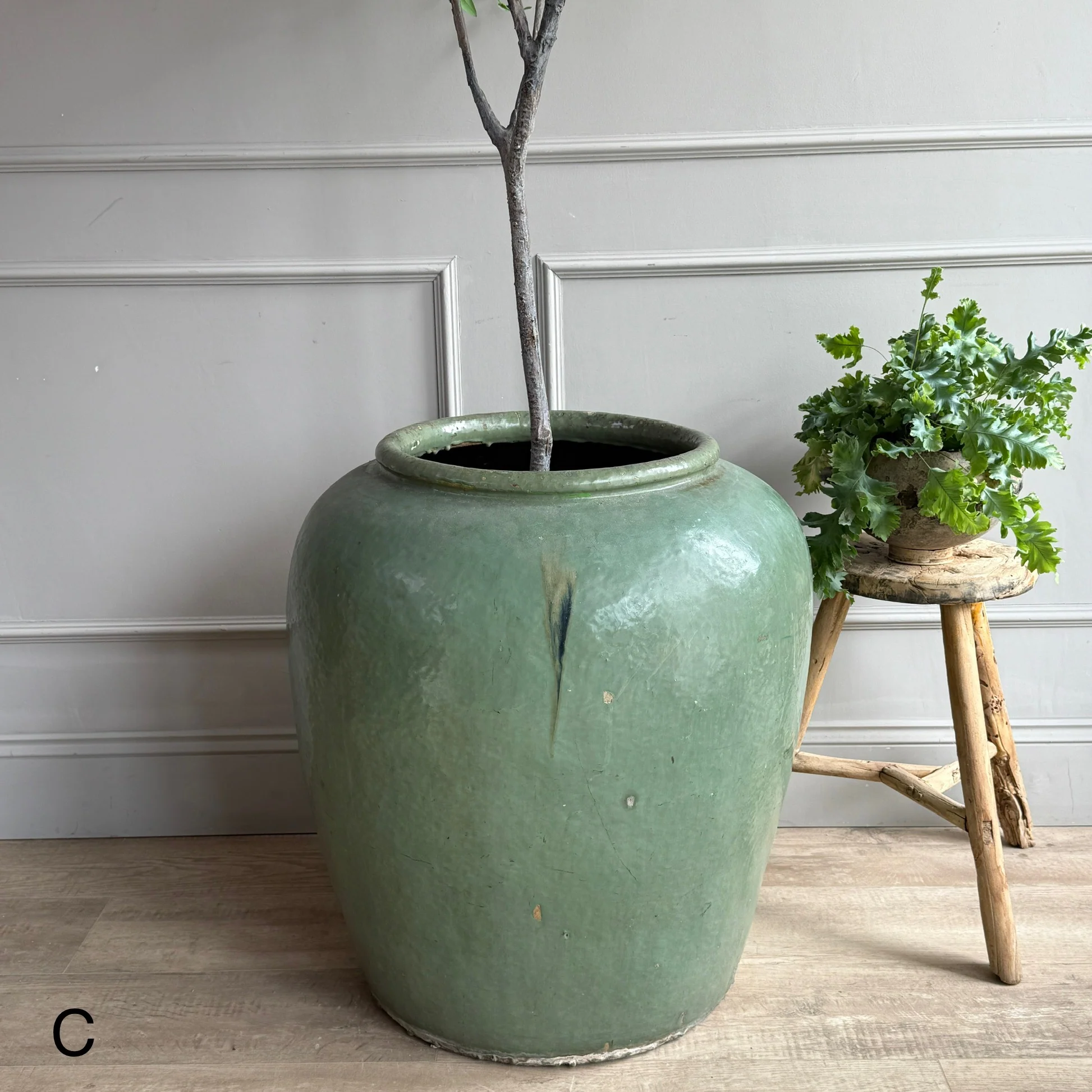 Extra Large Jade Antique Urn - Image 9