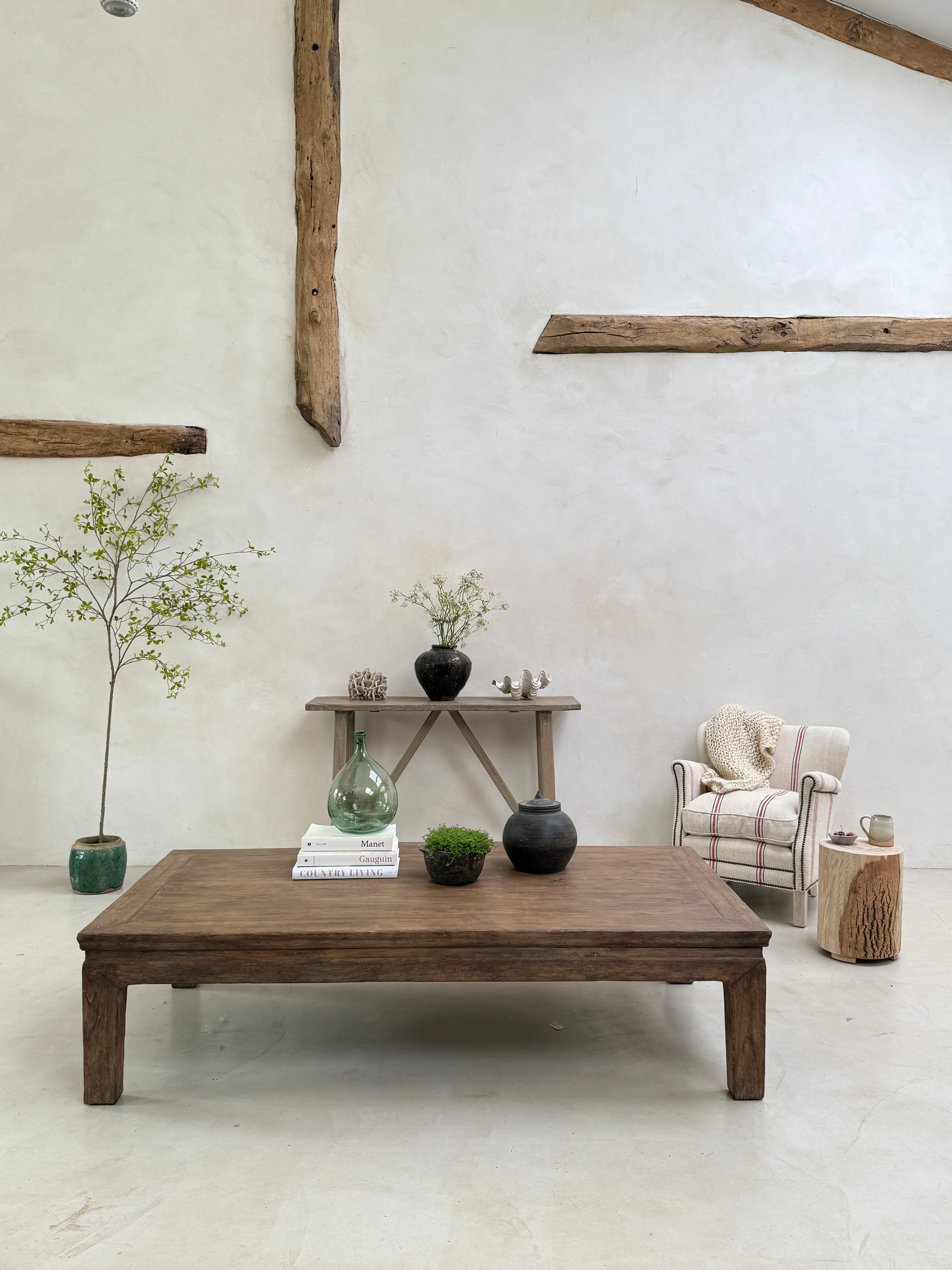 Extra Large salvaged dark wood coffee table | Stow - Image 10