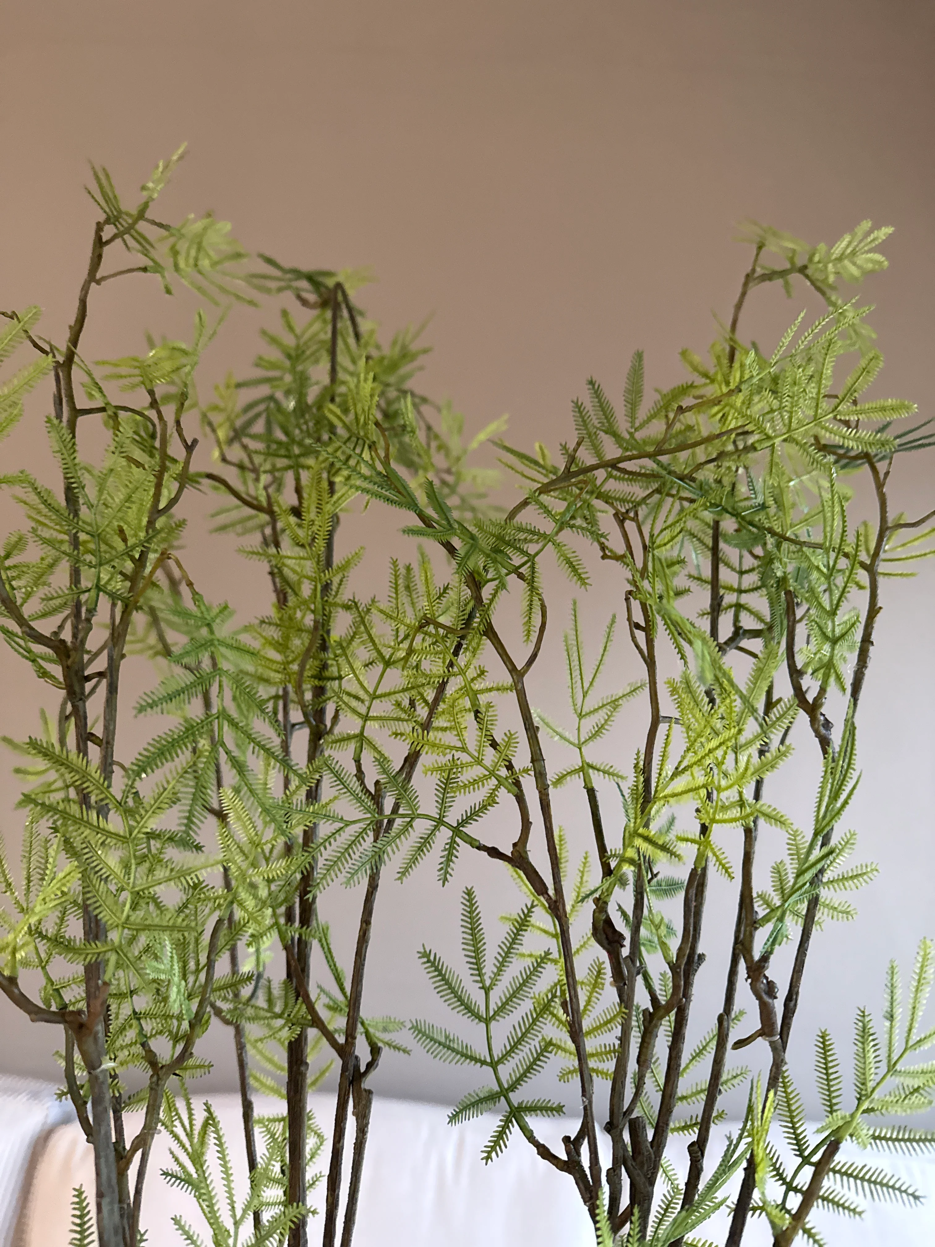 Faux mimosa bush green 110cm - Image 4