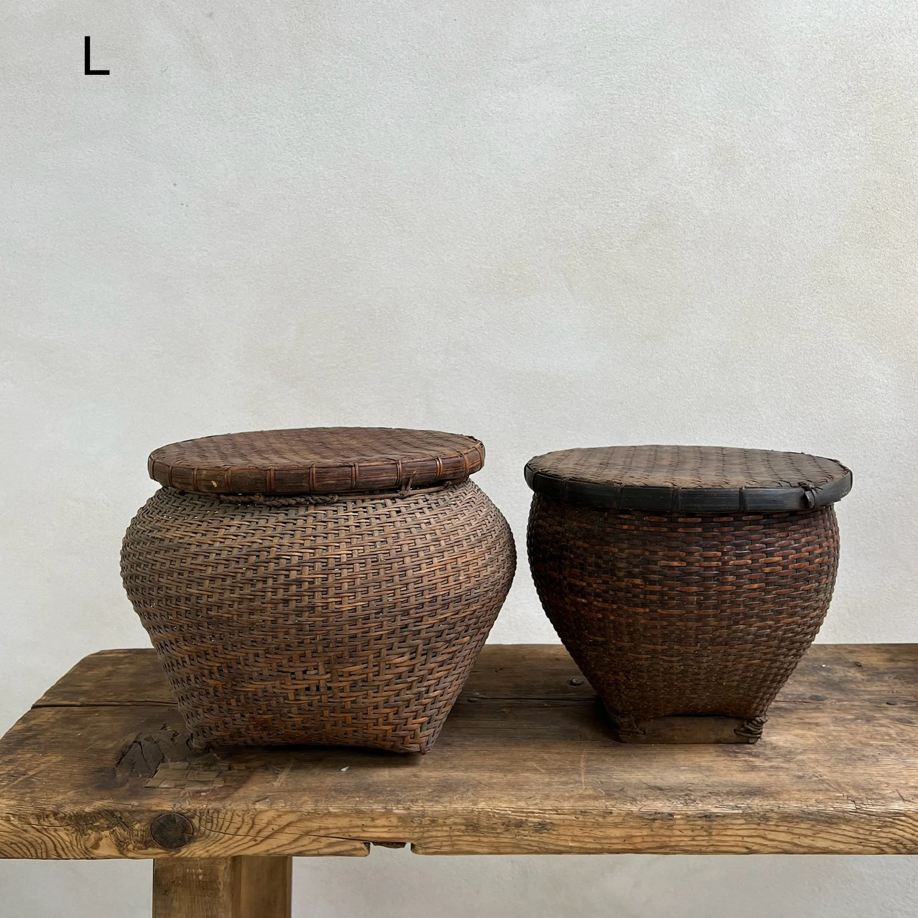 Fine weave vintage Bintan basket - Image 3