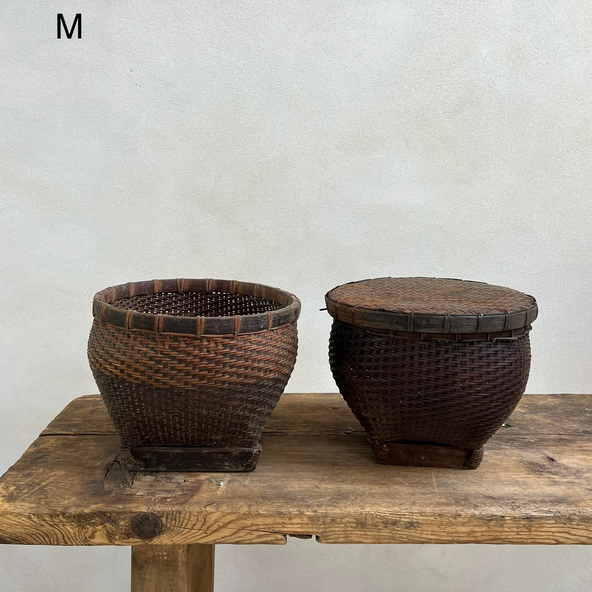 Fine weave vintage Bintan basket - Image 4