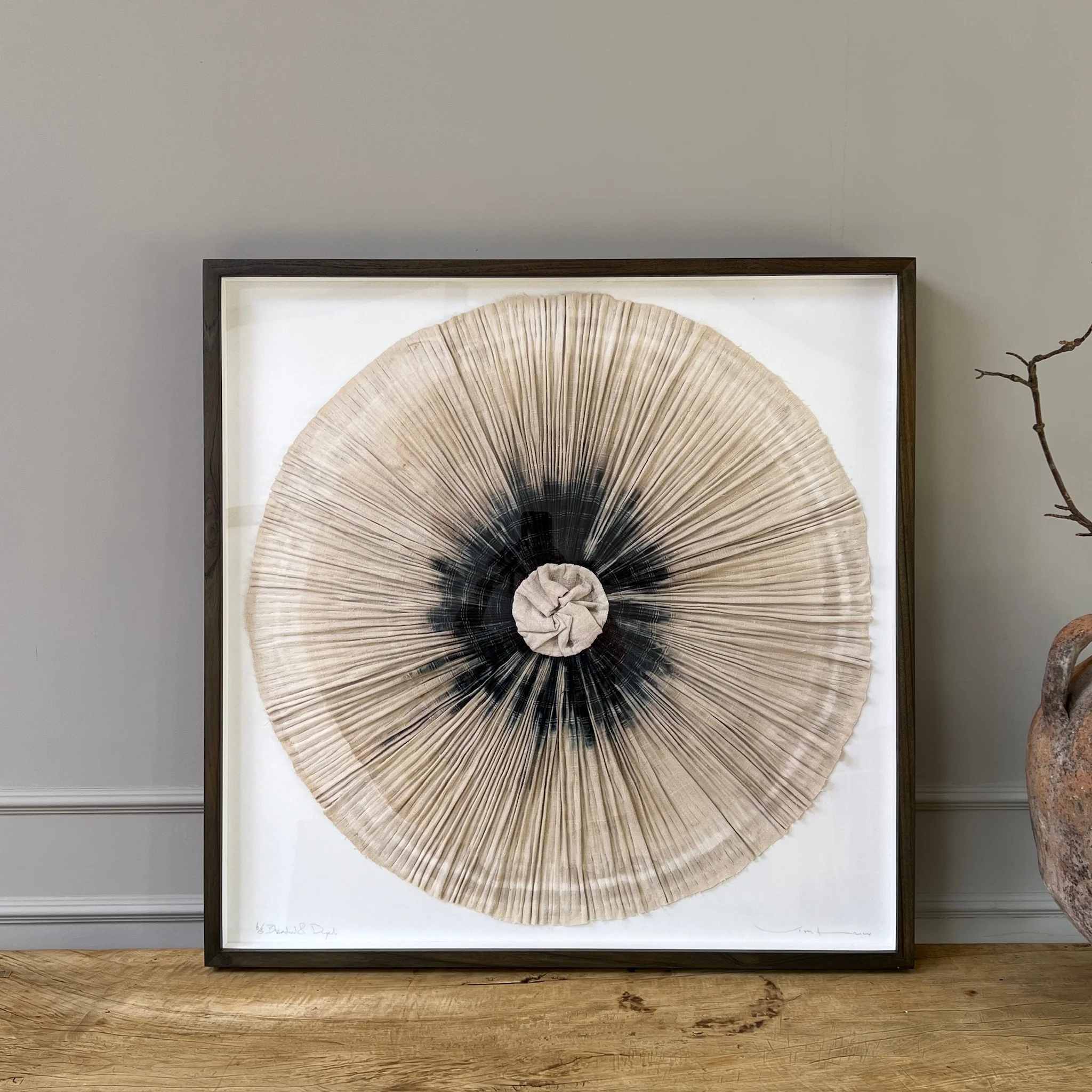 Framed Antique Tribal Pleated Skirt - Image 10
