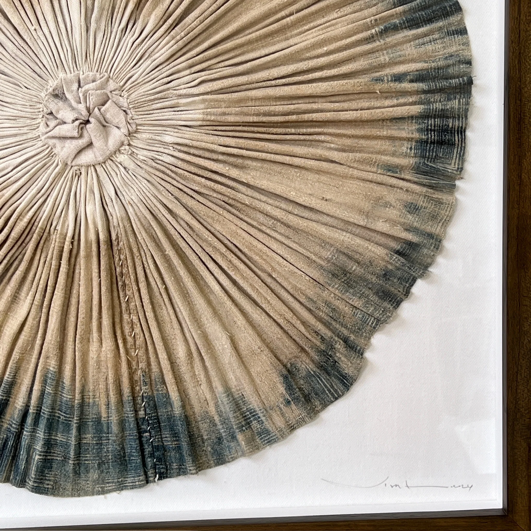Framed Antique Tribal Pleated Skirt - Image 20
